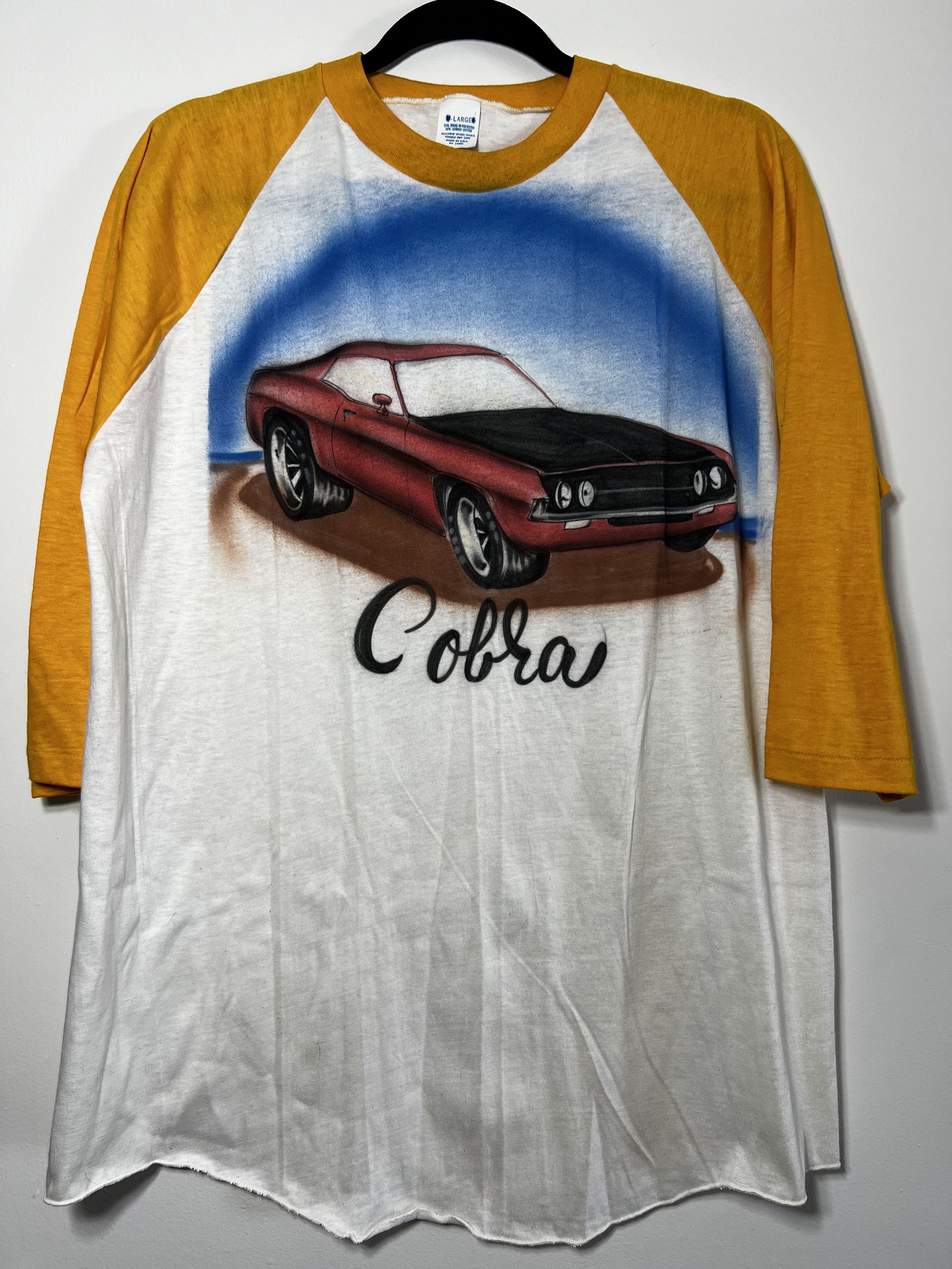 Ford Vintage Airbrushed Ford Cobra Raglan 3/4 T-Shirt Size US L / EU 52-54 / 3 - 1 Thumbnail