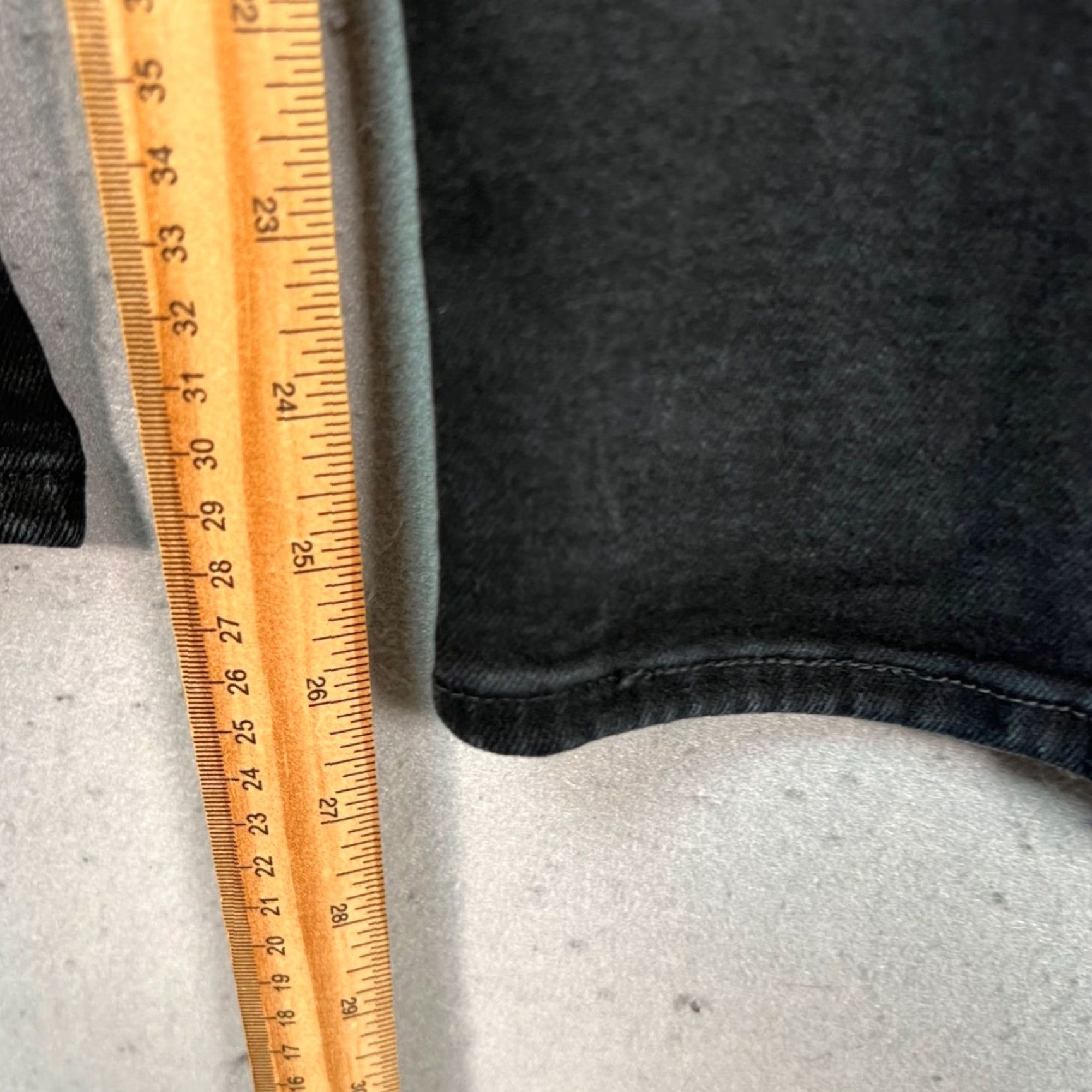 Frame FRAME Jeans Womens Size 2 Black Cotton Blend Denim Pants Straight Stretch 5-Pocket Size 26" / US 2 / IT 38 - 7 Thumbnail