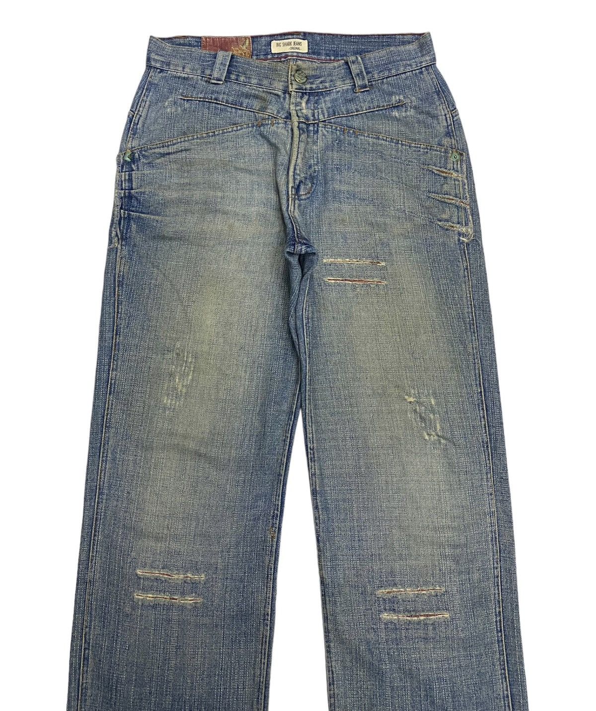 Hysteric Glamour × If Six Was Nine BAGGY JEANS BIG SHARK JEANS DISTRESSED BAGGY DENIM JEANS Size US 32 / EU 48 - 3 Thumbnail