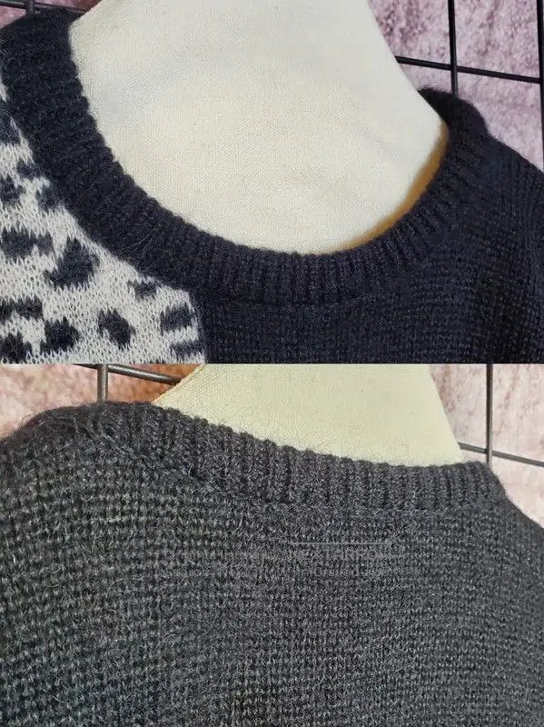 Dior Dior Black Wool Blend Cartoon Sweater for Women . Size M / US 6-8 / IT 42-44 - 6 Thumbnail
