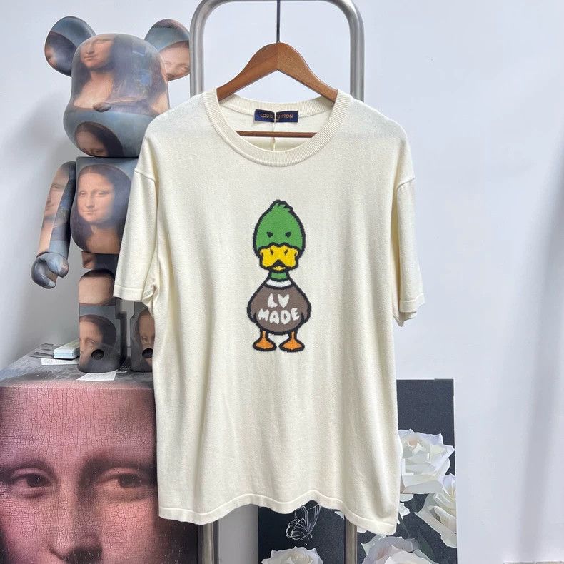 Louis Vuitton Louis Vuitton Nigo Duck Short Sleeve Knit Top- DMC Size US L / EU 52-54 / 3 - 1 Thumbnail