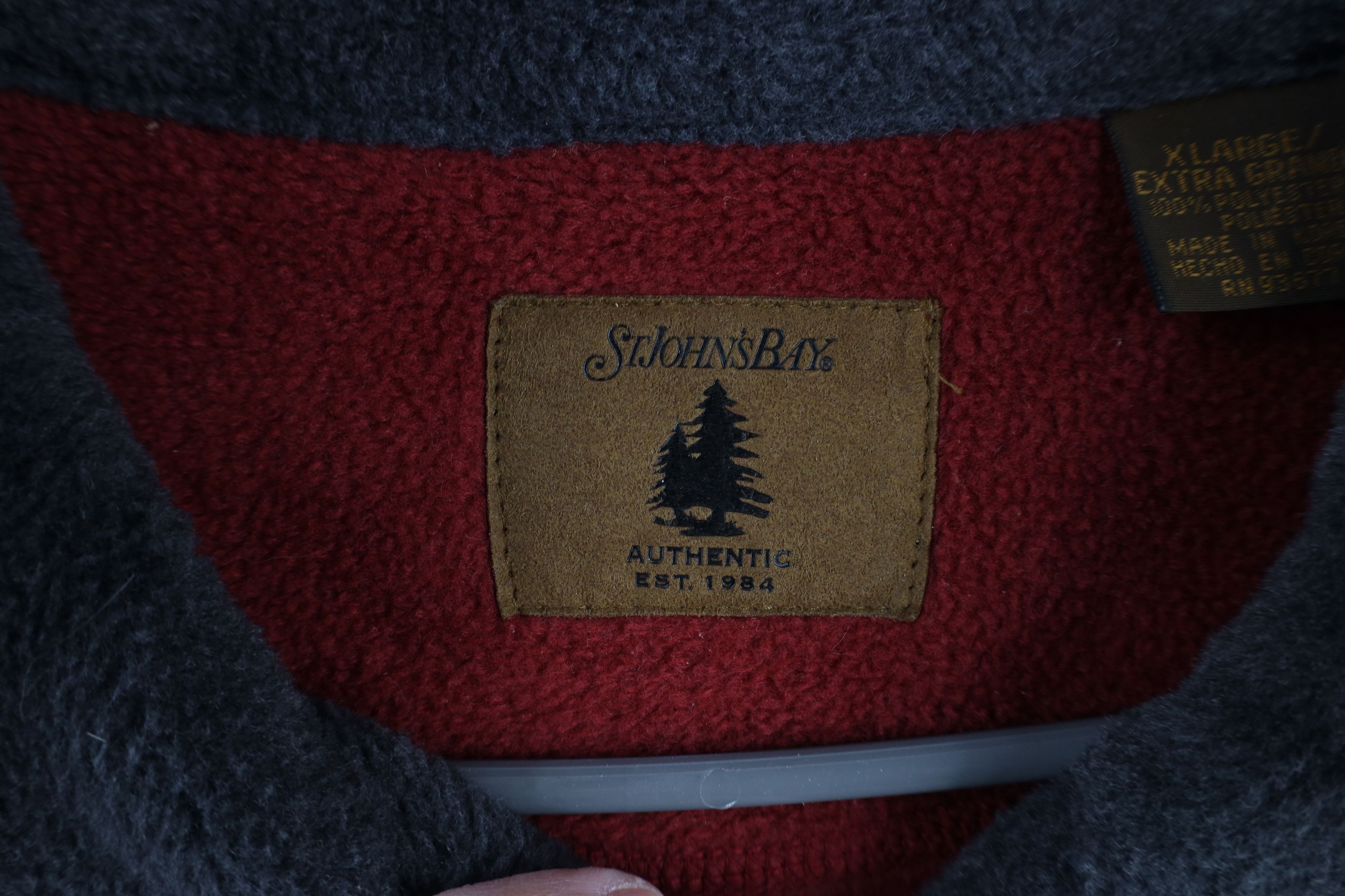 Vintage Vintage 90s Streetwear Baggy Fit Half Zip Fleece Sweater Red Size US XL / EU 56 / 4 - 8 Thumbnail