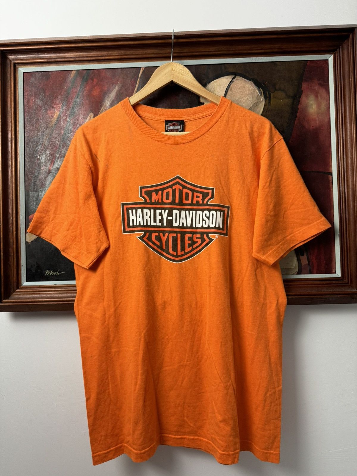Harley Davidson Harley Davidson Vintage Y2k Tee Motor Cycles Austin Texas Size US M / EU 48-50 / 2 - 1 Thumbnail