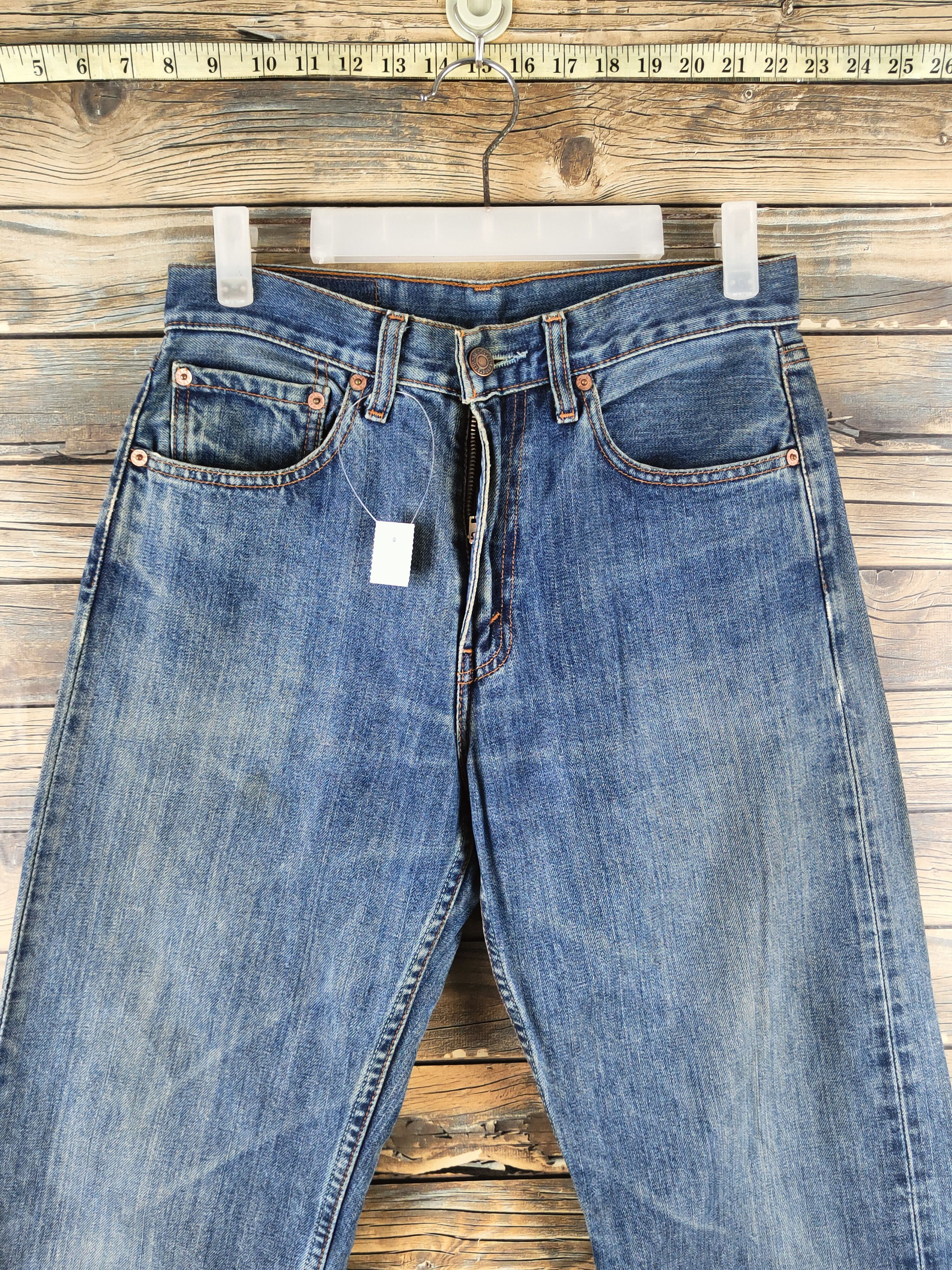Levi's 512 Levi's Blue Distressed Ripped Jeans #S2808 Size US 28 / EU 44 - 2 Thumbnail