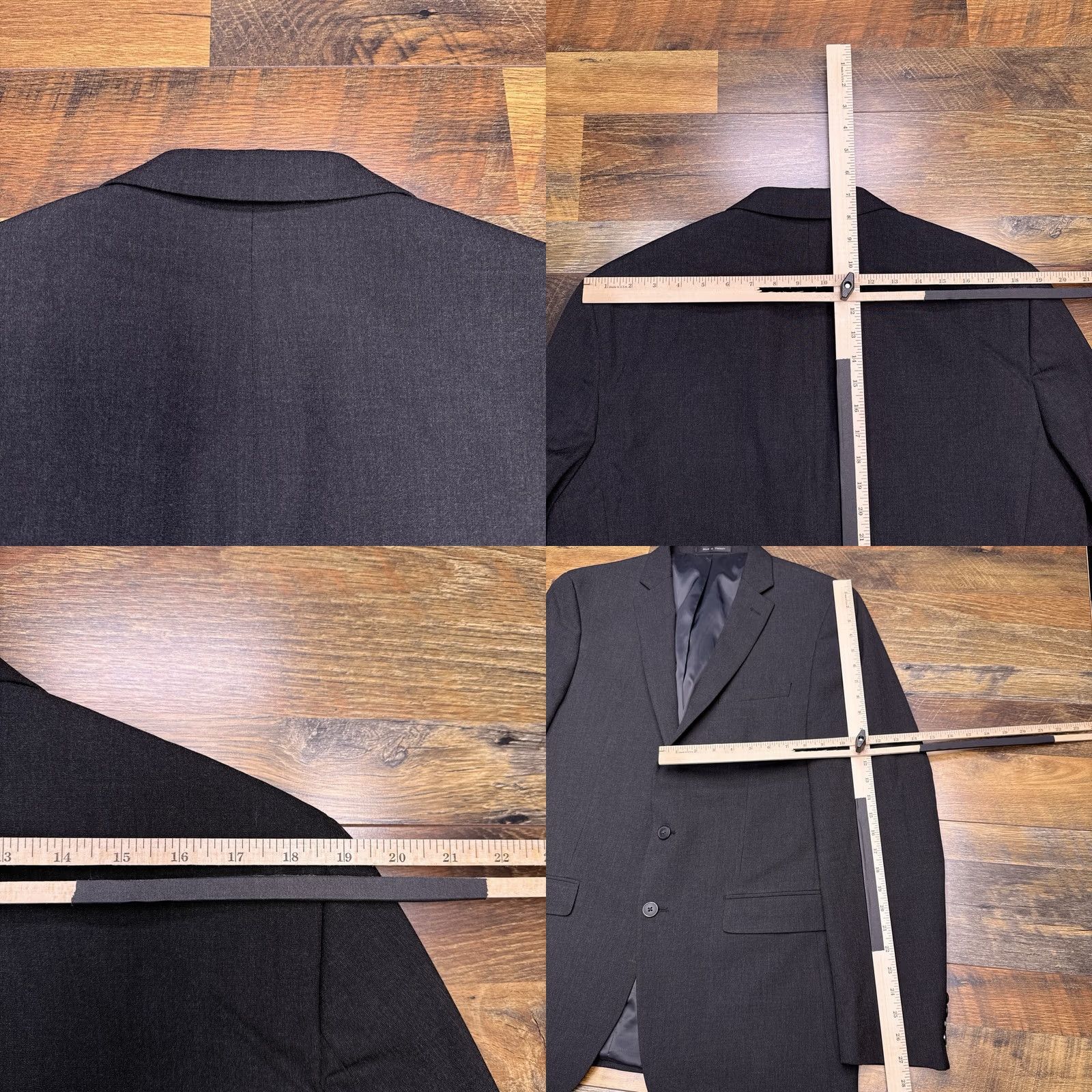 Van Heusen Van Heusen Flex Suit 42 Long Gray Pants 36x32 Stretch 2 Piece - 42" Jacket Sleeve Button Style 4-Button Size 42R - 8 Thumbnail