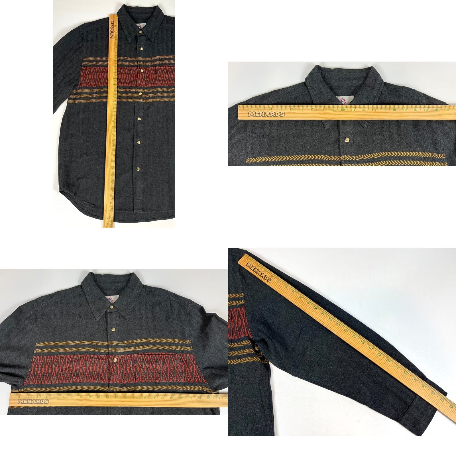 The Territory Ahead Men's The Territory Ahead Button-Up Shirt Tweed Herringbone Southwest Sz L Size US L / EU 52-54 / 3 - 8 Thumbnail