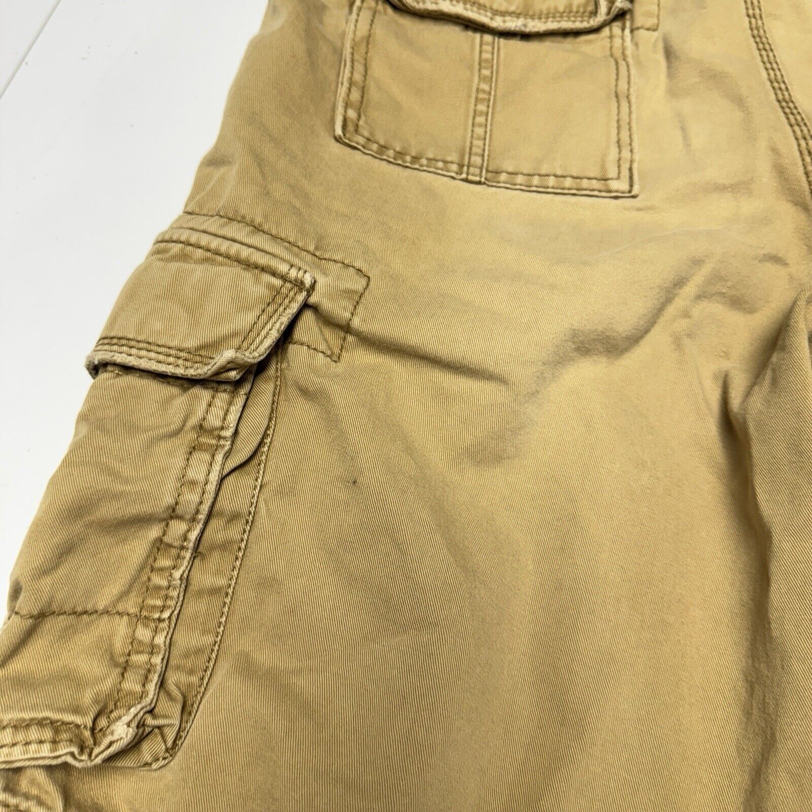 Aeropostale Vintage Aeropostale Cargo Utility Shorts Mens 31 Brown Tan P Size US 31 - 9 Thumbnail