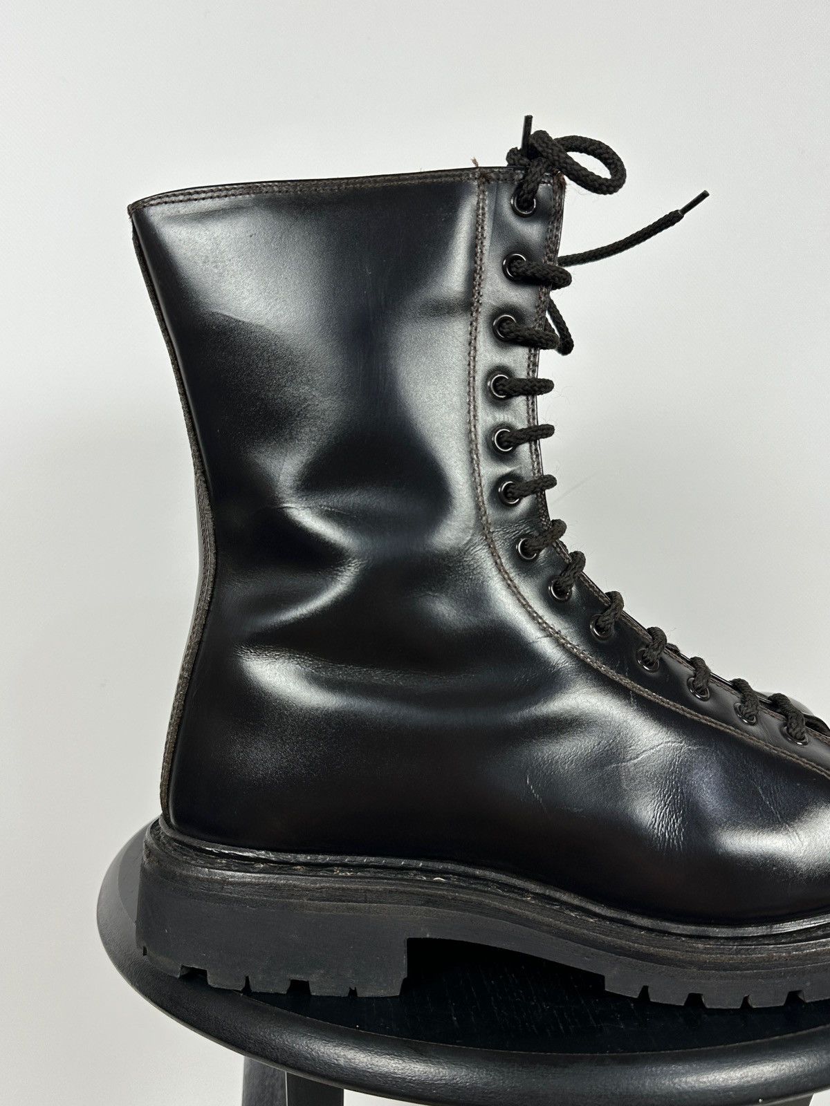 Vintage Vintage Italy Army Paratrooper Combat Brown Leather Boots Size US 8 / EU 41 - 15 Thumbnail