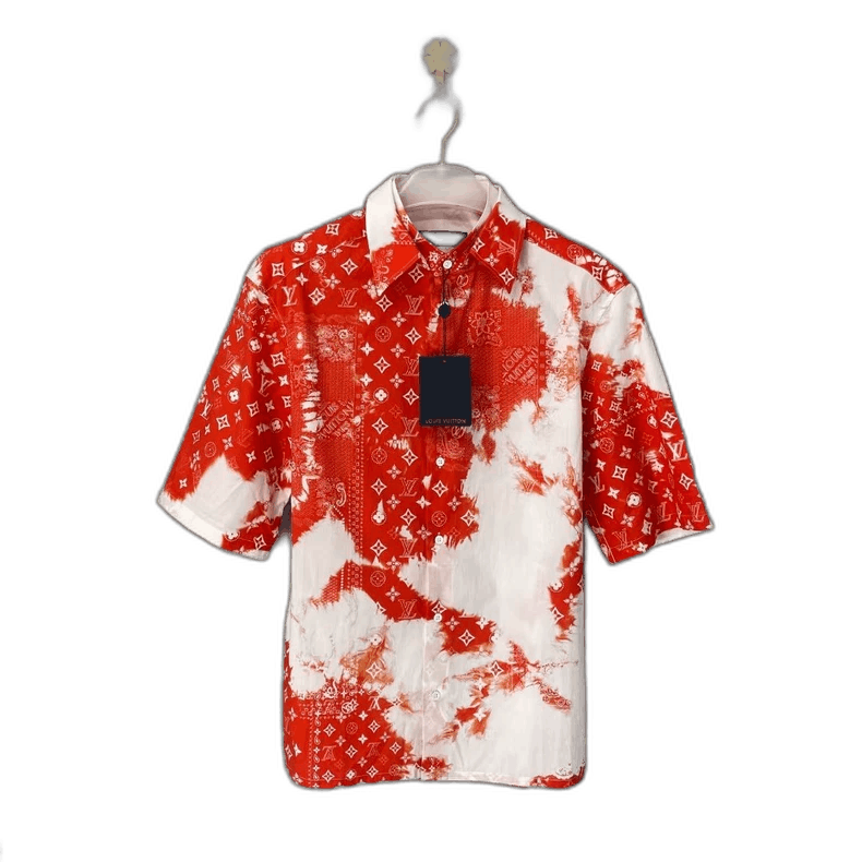 Louis Vuitton Red Short Sleeve Shirt