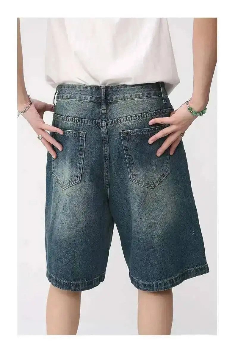 Japanese Brand Wide Leg Denim Shorts Size US 32 / EU 48 - 10 Thumbnail