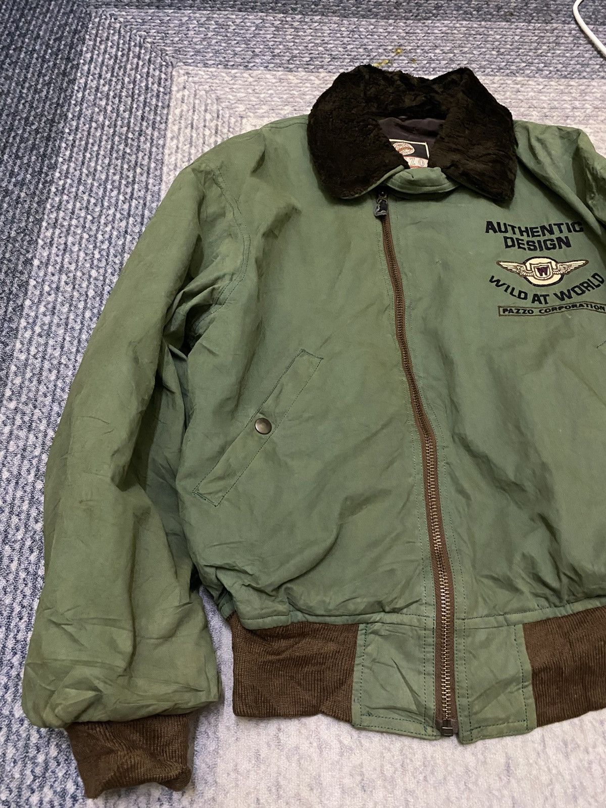 Pazzo VINTAGE PAZZO WILDERS BOMBER JACKET Size US L / EU 52-54 / 3 - 3 Thumbnail