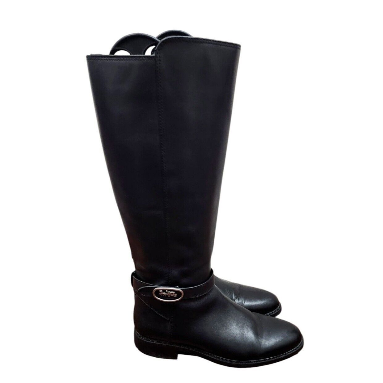 Coach COACH Walnut Horse Carriage Equestrian Riding Knee Boots Size US 7.5 / IT 37.5 - 3 Thumbnail
