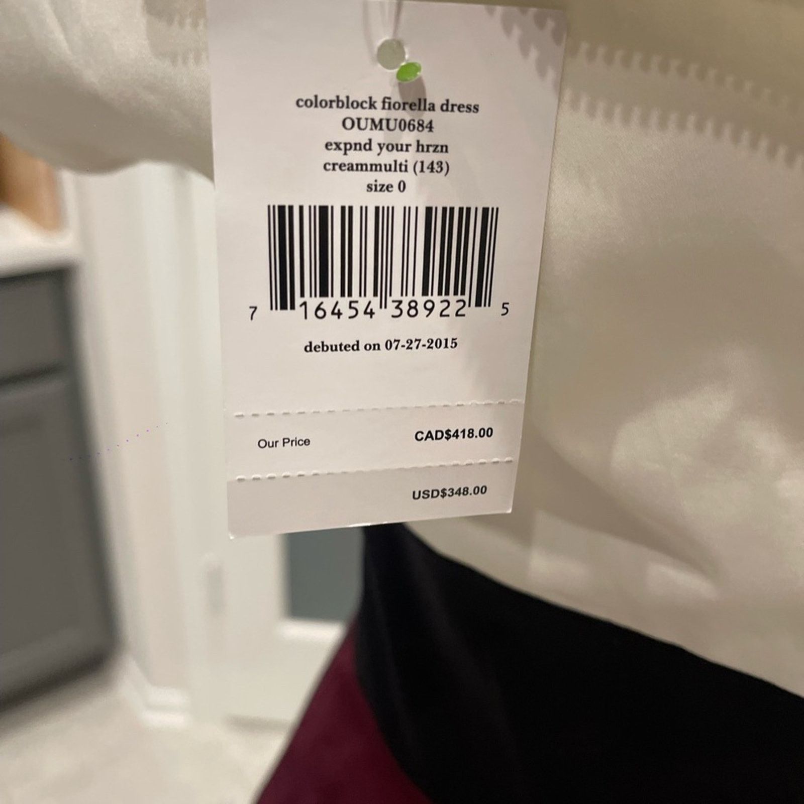 Kate Spade KATE SPADE COLORBLOCK FIORELLA STRIPED DRESS - SIZE:0 NWT Size XS / US 0-2 / IT 36-38 - 7 Thumbnail