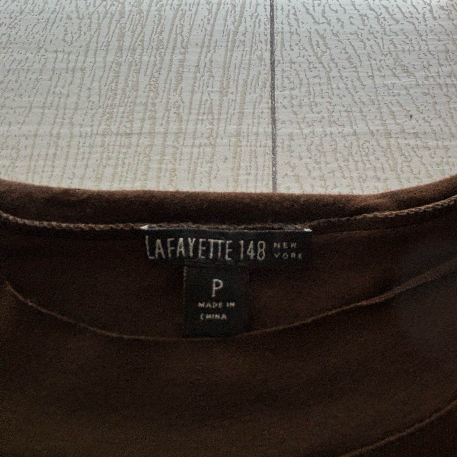 Other Lafayette 148 New York Chocolate Brown Long Sleeve Shirt Size S / US 4 / IT 40 - 7 Thumbnail