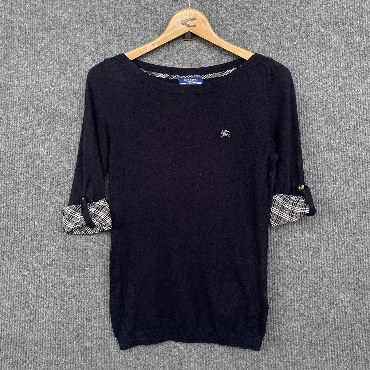 Burberry × Designer Burberry London Blue Label 3 QR Plaid Checkered T Shirt Size S / US 4 / IT 40 - 1 Thumbnail