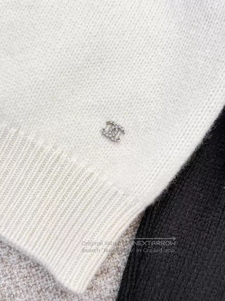 Chanel Chanel Pin black long-sleeved deer pattern long-sleeved kn Size XS / US 0-2 / IT 36-38 - 5 Thumbnail