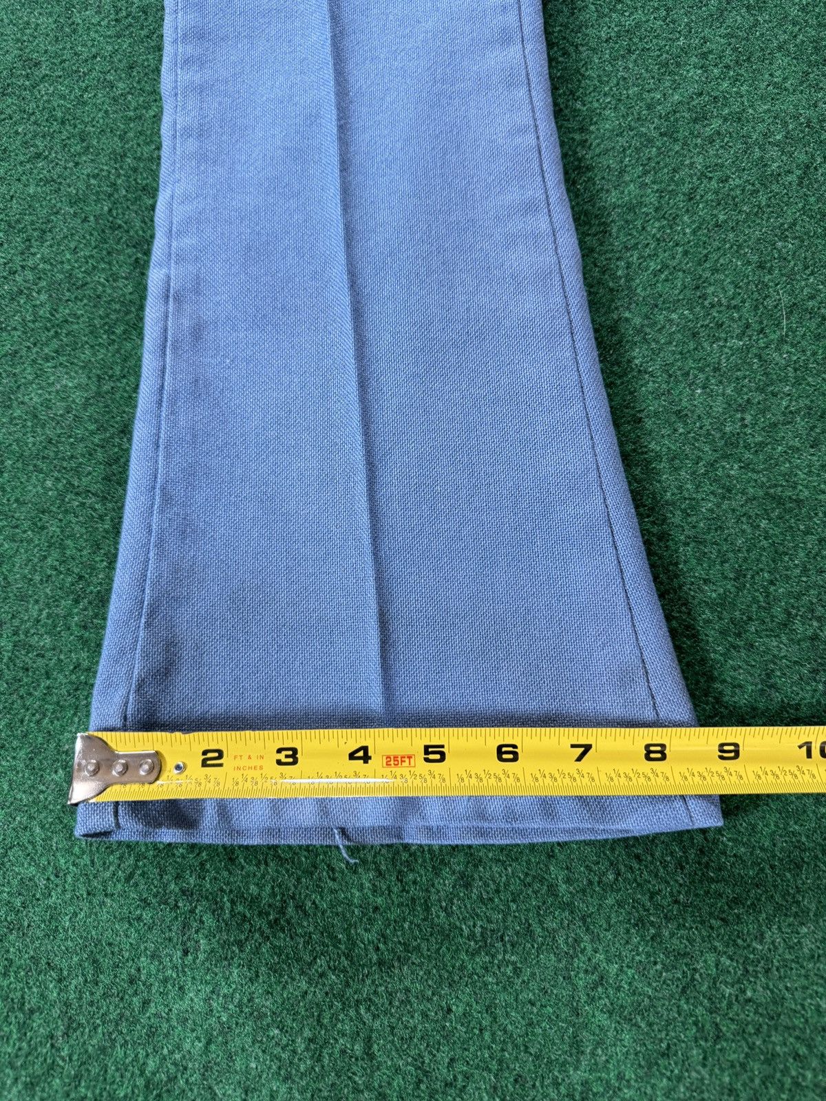 Vintage Vintage 70s Fit Flare Leggs Blue Bellbottom Disco Pants Size US 30 / EU 46 - 6 Thumbnail