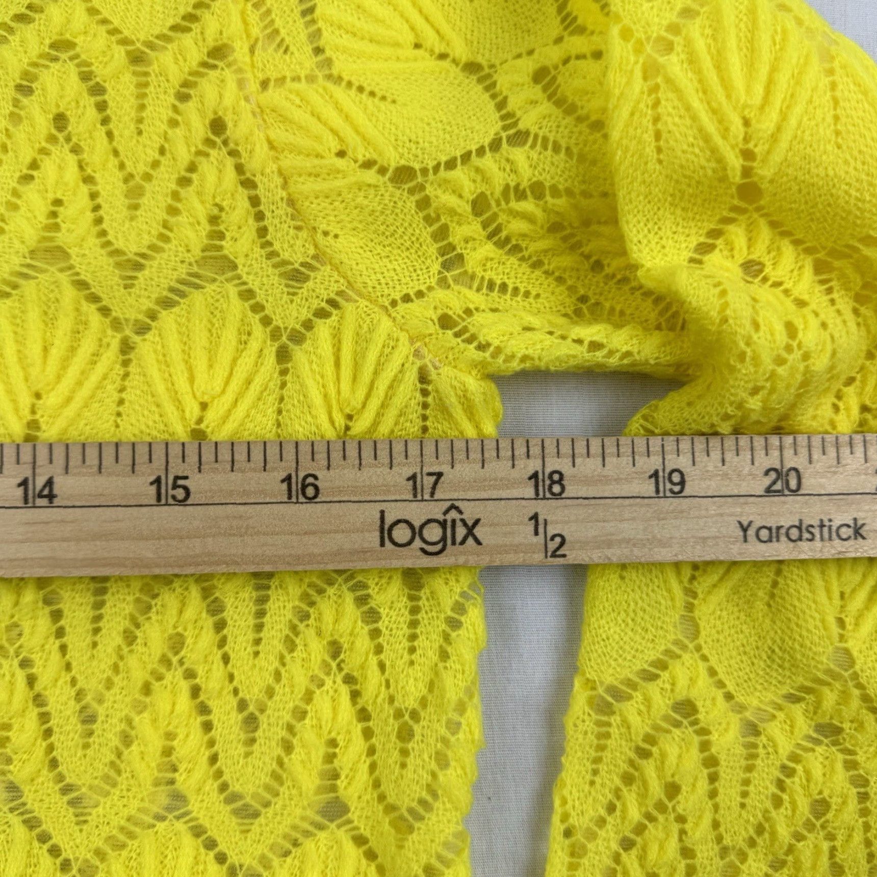 Vintage VINTAGE Miss Holly Cardigan Shirt 1960s Yellow Lace L Womens Size L / US 10 / IT 46 - 7 Thumbnail