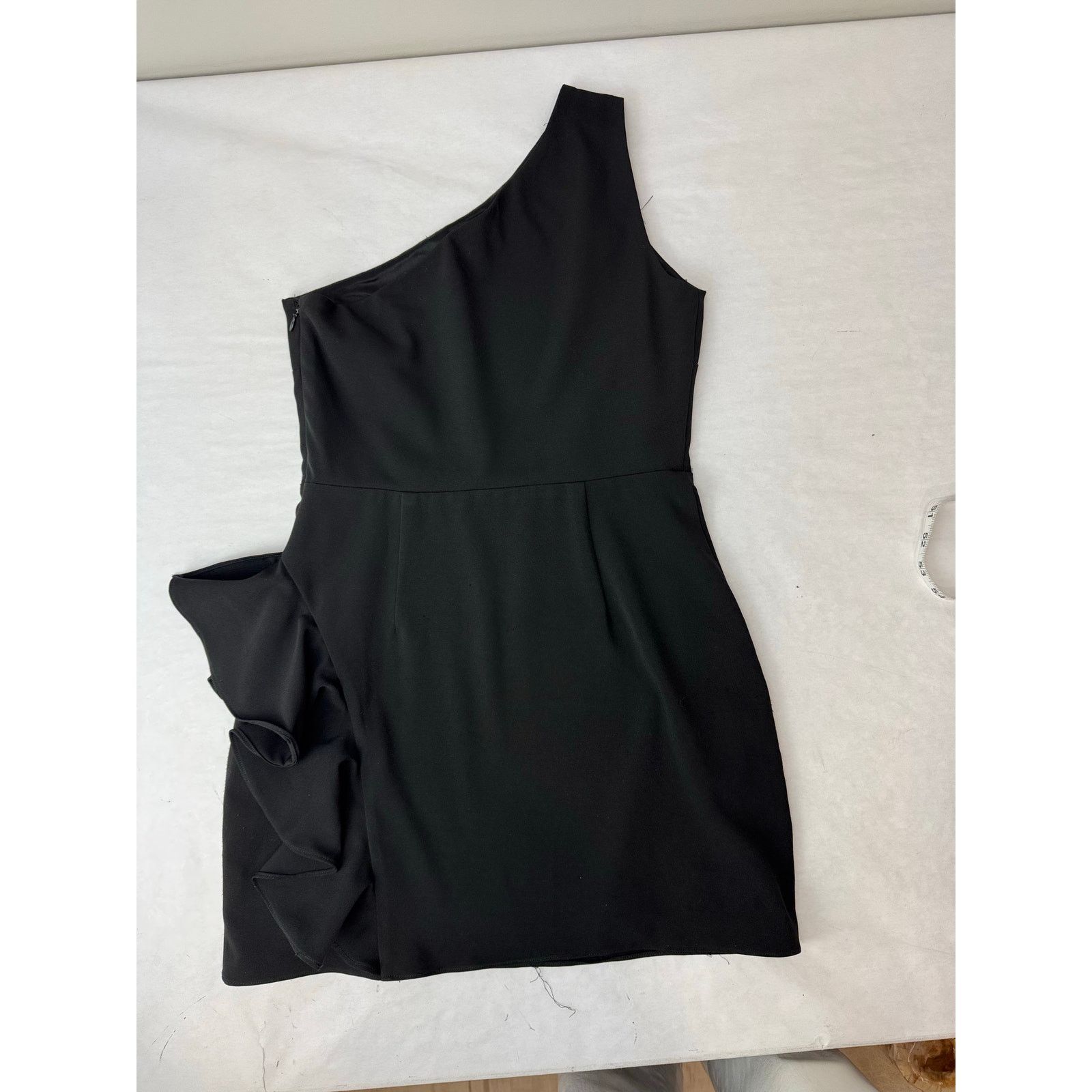 Other Lovers + Friends Black One Shoulder Ruffle Mini Dress Small Size S / US 4 / IT 40 - 7 Thumbnail