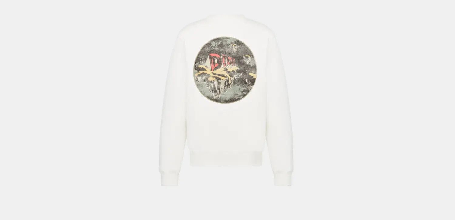 Dior o1w1db10824 Sweatshirt, Relaxed Fit in White Size US XL / EU 56 / 4 - 3 Thumbnail