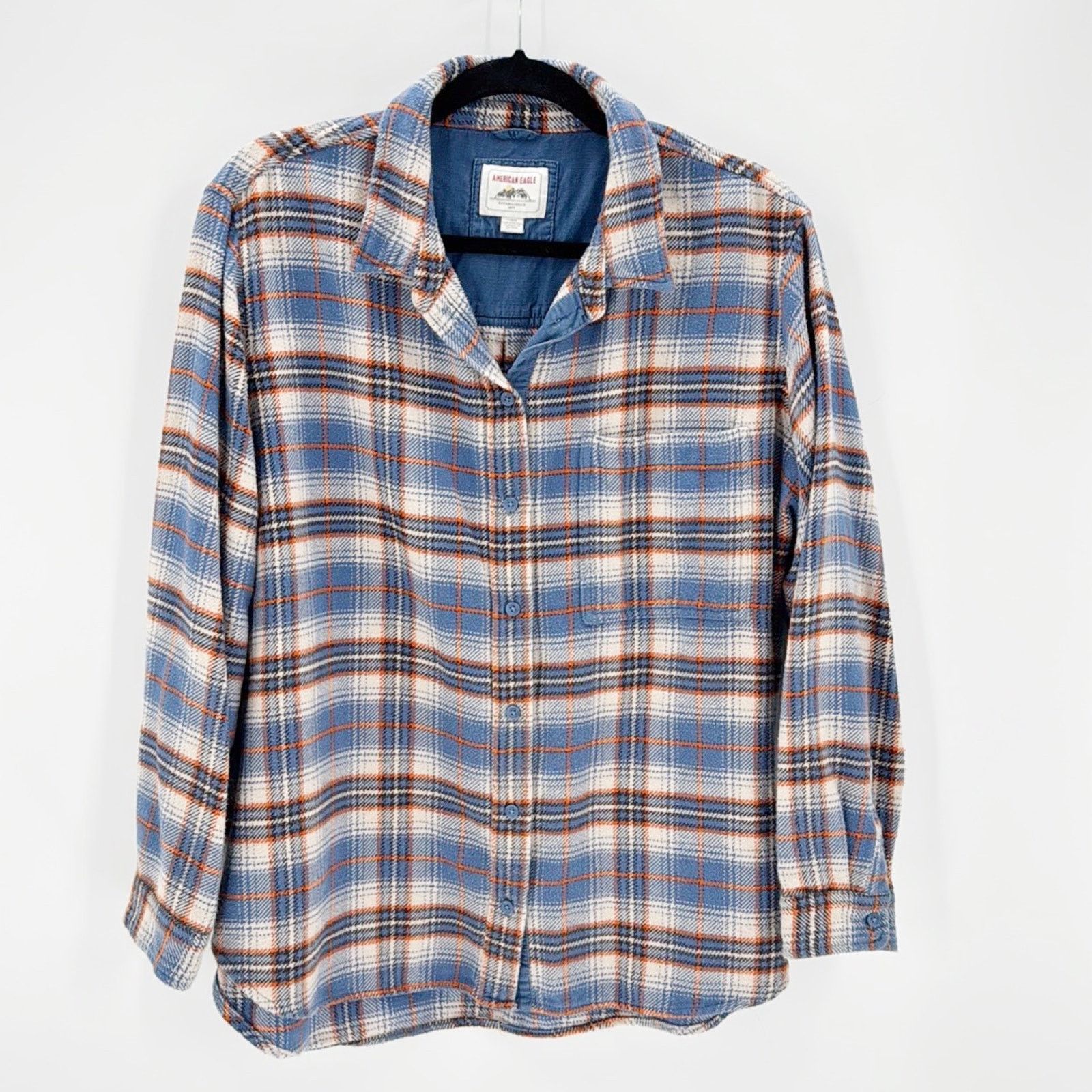 American Eagle Outfitters American Eagle Oversized Button-Up Shirt plaid size large Size L / US 10 / IT 46 - 1 Thumbnail
