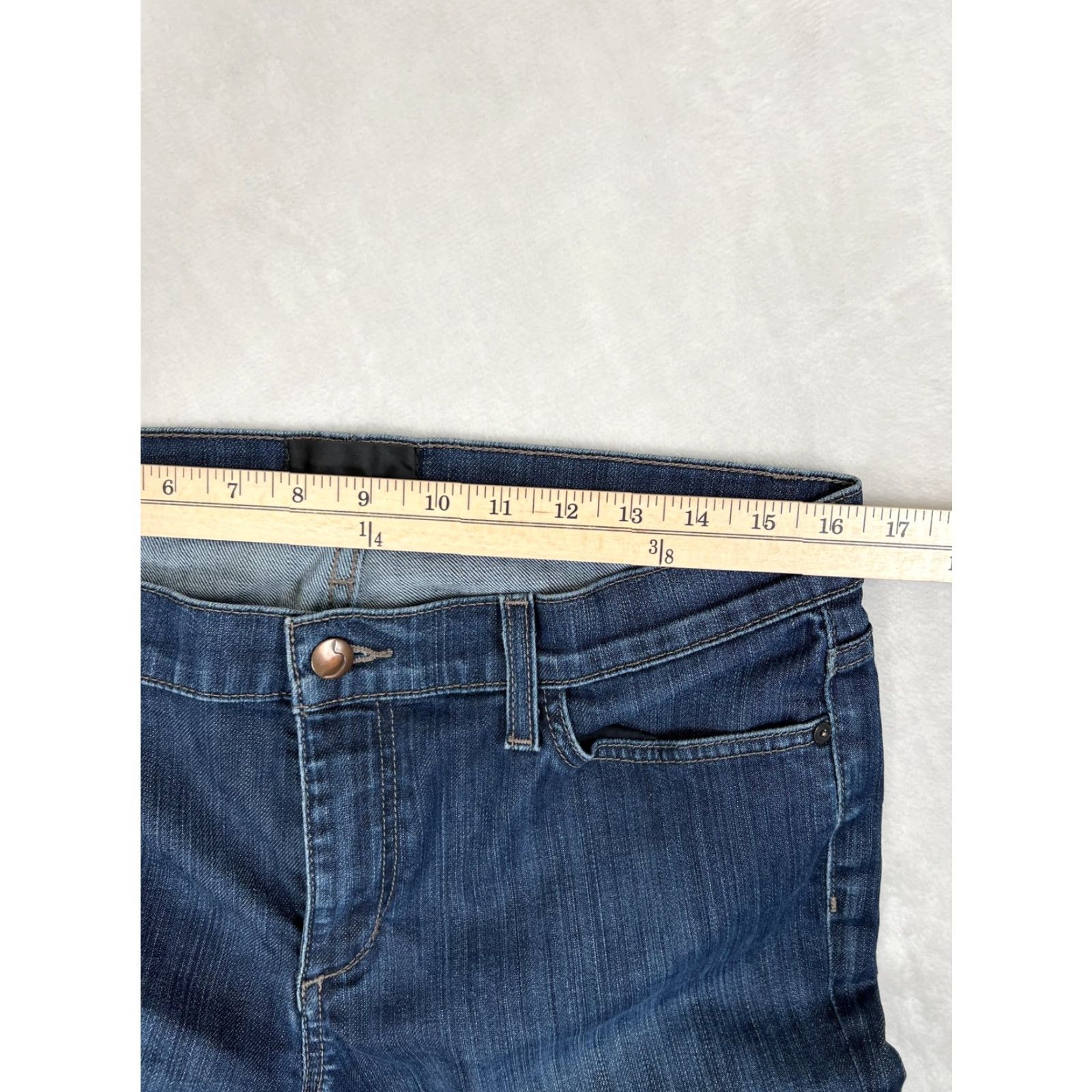 Denime Joes Jeans Jeans Women's 31 Blue Denim Petite Fit Bootcut Stretch Denim Pocket Zip Fly 5-Pocket Womens Size 24" / US 00 / IT 34 - 4 Thumbnail