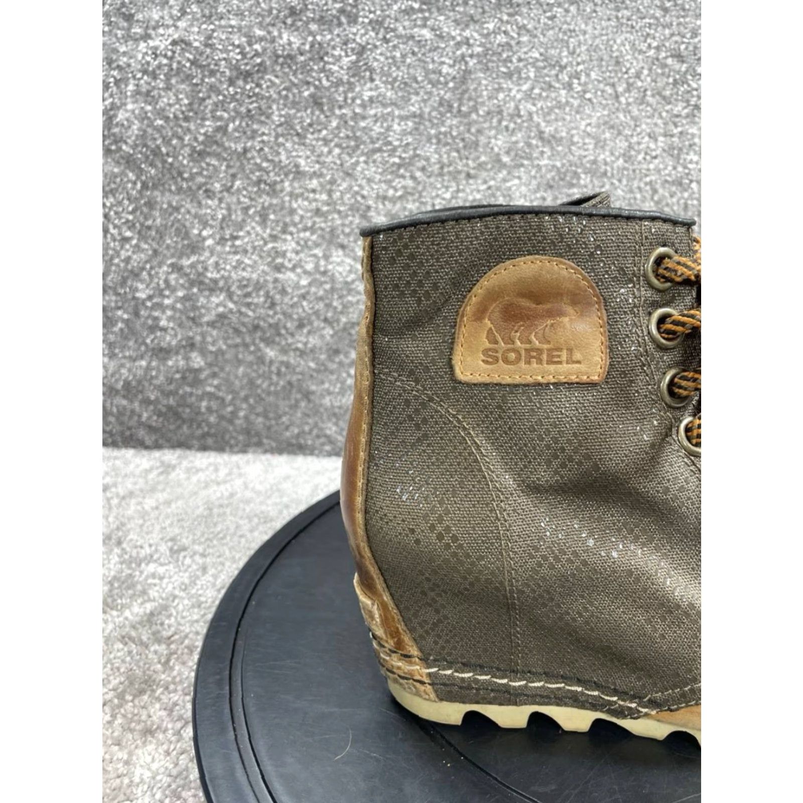 SOREL VINTAGE Sorel Women’s Bootie Shoes Size 6 US Brown Leather Waterproof Wedge Ankle Casual Fall Winter Size US 6 / IT 36 - 3 Thumbnail