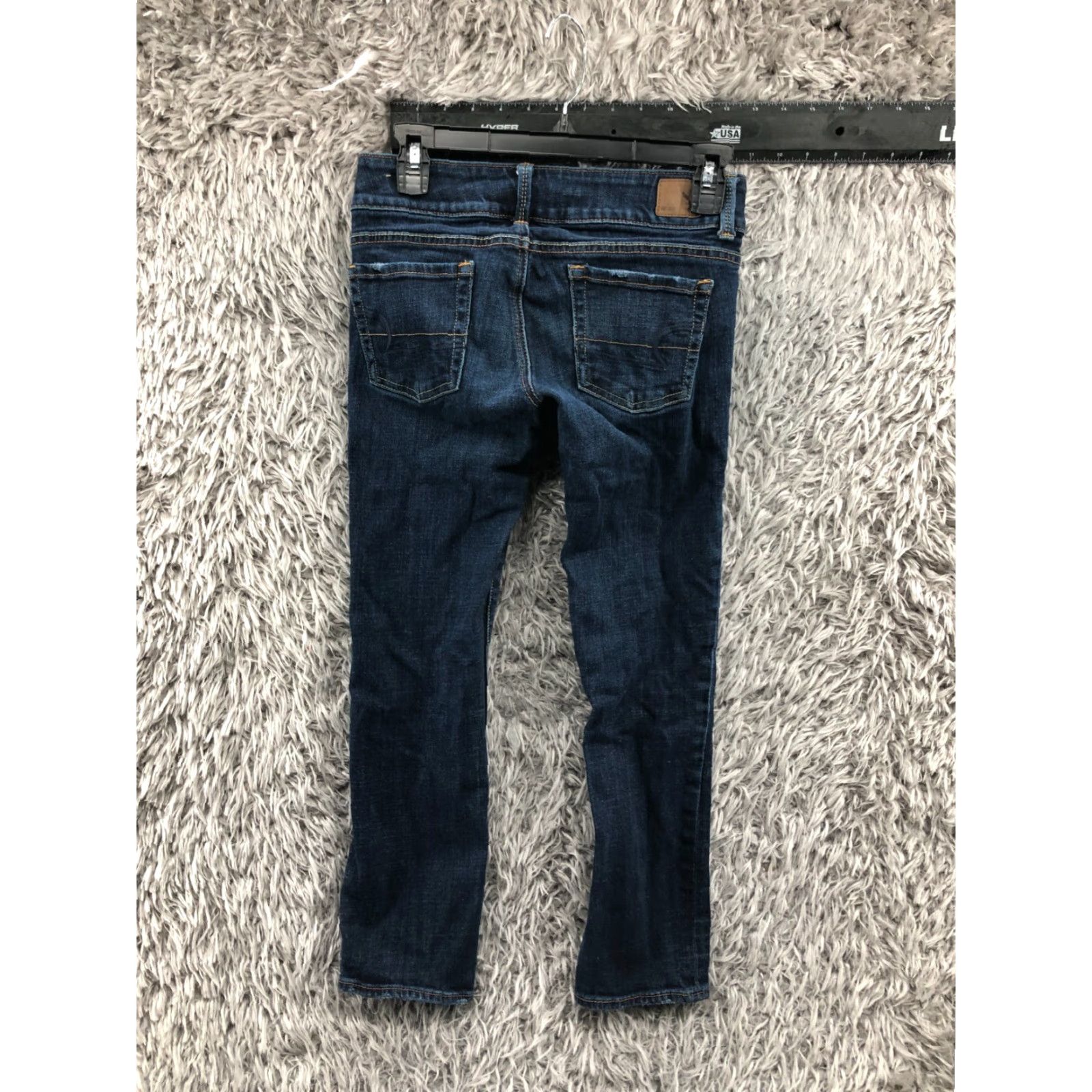 American Eagle Outfitters American Eagle Outfitters Artist Crop Jeans Size 0 Womens Medium Wash Blue Stretch Jeans Size 25" / US 0 / IT 36 - 6 Thumbnail