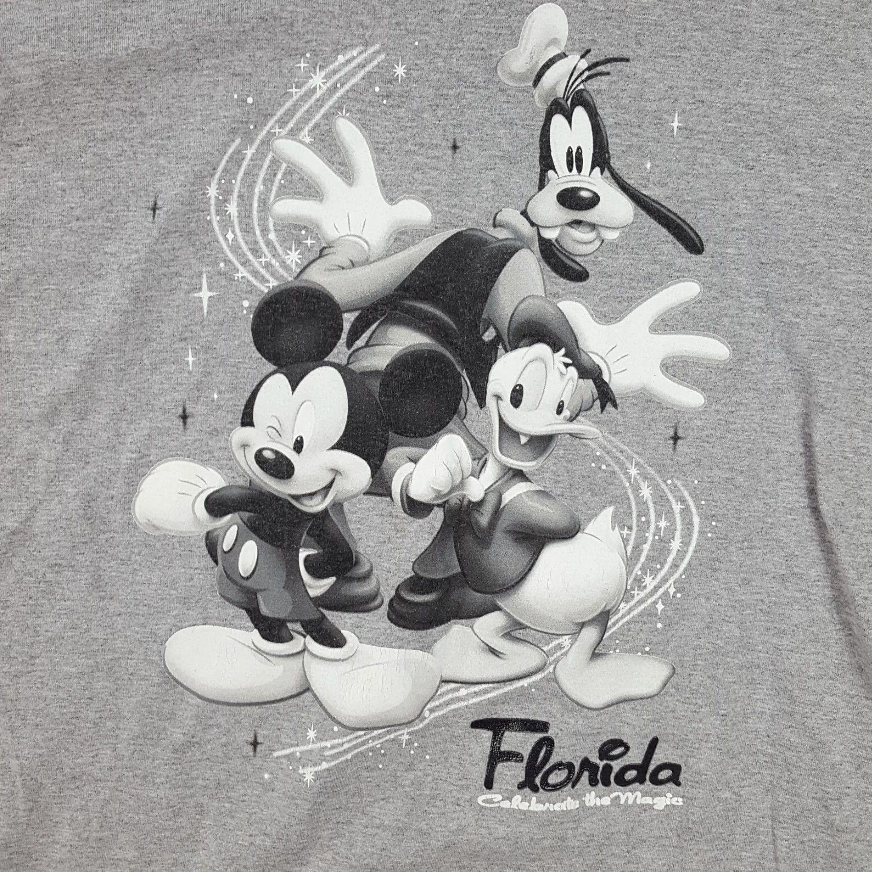 Disney VINTAGE Disney World Florida Mickey Goofy T Shirt Mens XL Gray 90s Cartoon Retro SVG Embroidered Logo Shirt Mens Size US XL / EU 56 / 4 - 3 Thumbnail