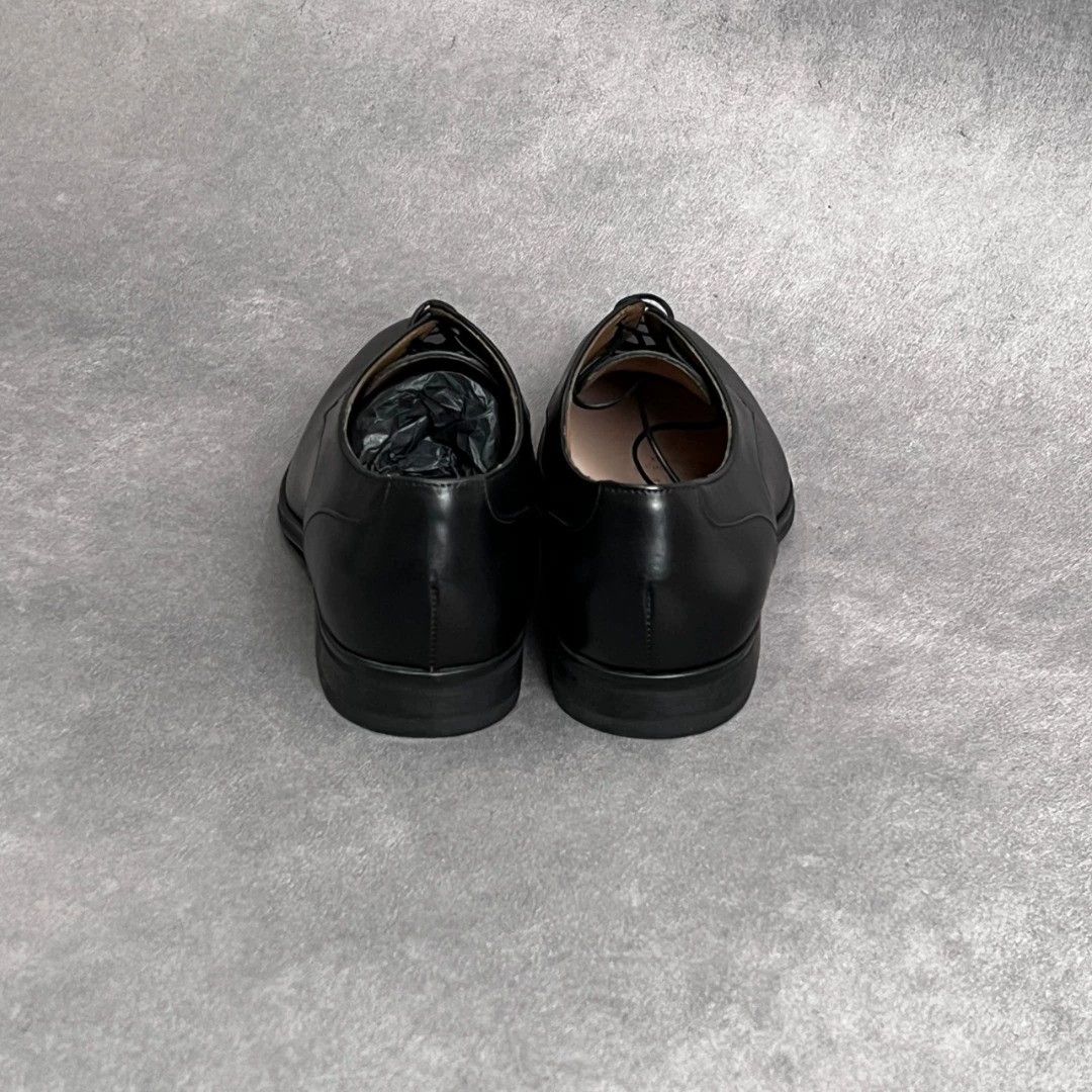Hugo Boss HUGO BOSS Black Leather Lace-Up Dress Shoes Size US 7 / EU 40 - 3 Thumbnail