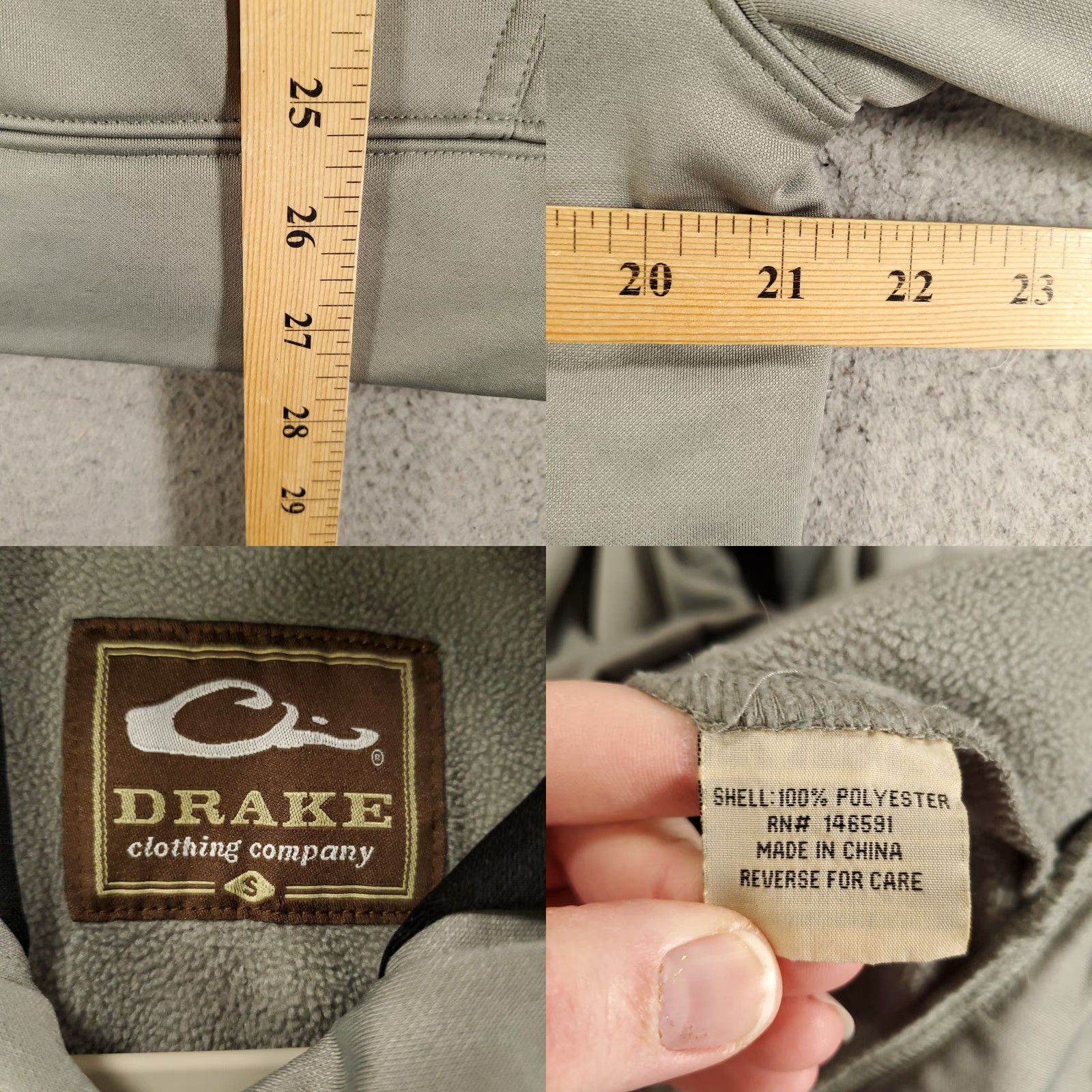 Vintage VINTAGE Drake Waterfowl Hoodie Pullover Jacket Mens Small Gray Duck Hunting Hooded Size US S / EU 44-46 / 1 - 8 Thumbnail