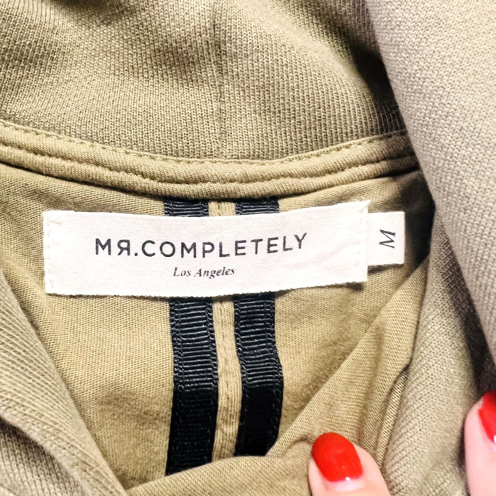 Vintage VINTAGE Mr. Completely Los Angeles Hoodie Green Flow Oversized T Shirt M Men Green 2000s Mens Size US M / EU 48-50 / 2 - 3 Thumbnail
