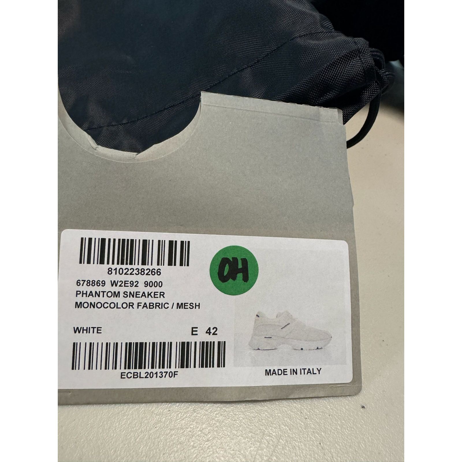 Balenciaga o1rshd1 Q:2 / Monocolor Fabric / Mesh Phantom Sneakers White Size US 9 / EU 42 - 10 Thumbnail