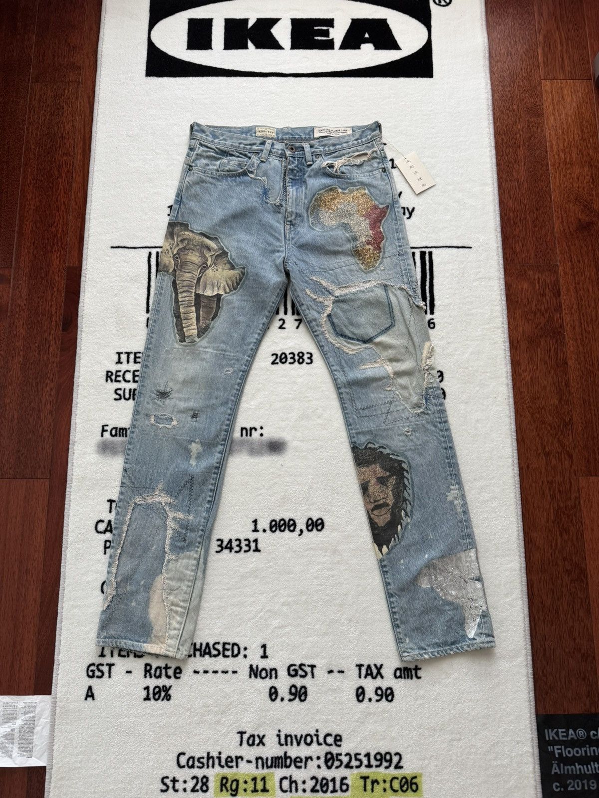 Kapital Kountry 14Oz Denim 5P Okabilly Africa Tribals Remake Size US 34 / EU 50 - 5 Thumbnail