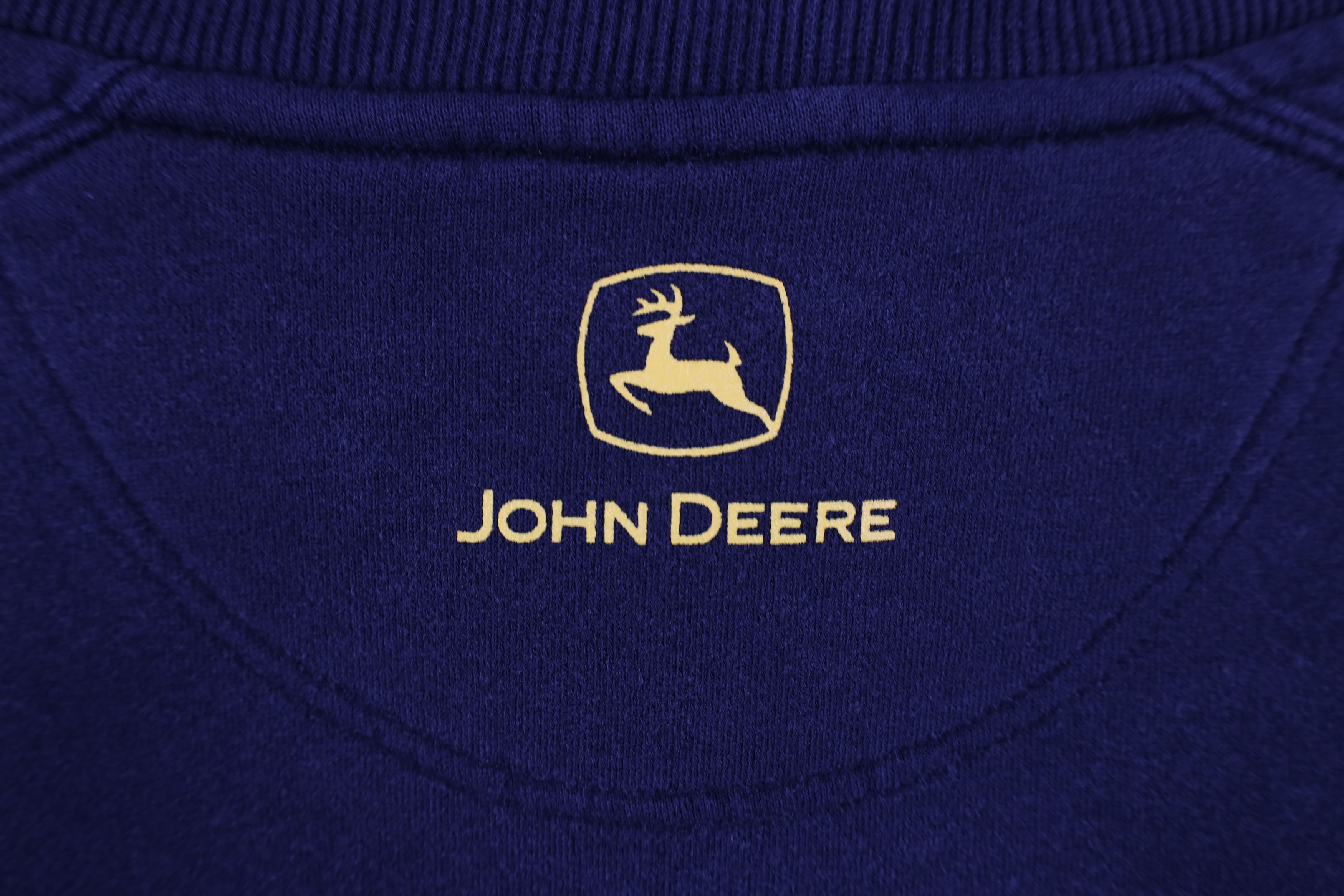 John Deere Vintage Y2K John Deere Spell Out Big Logo Sweatshirt Black Size US L / EU 52-54 / 3 - 10 Thumbnail