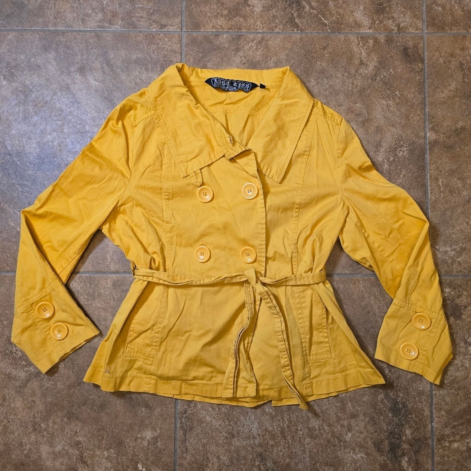 Other Mustard | LAST KISS | Casual Pea Coat Size XL / US 12-14 / IT 48-50 - 1 Thumbnail