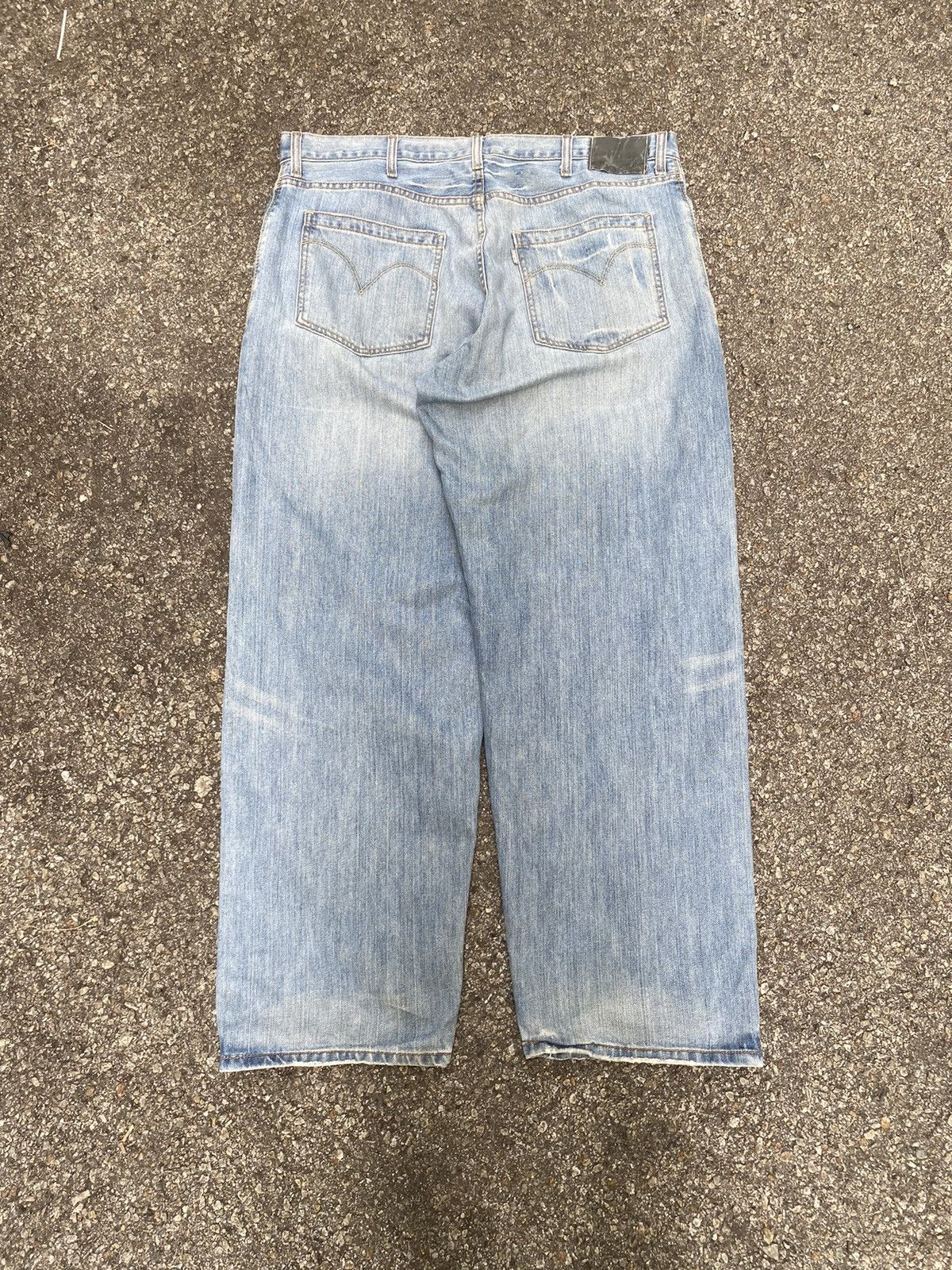 Levi's Crazy Vintage Y2K Levi’s Silvertab Baggy Jeans Wide Leg JNCO Size US 39 - 1 Thumbnail