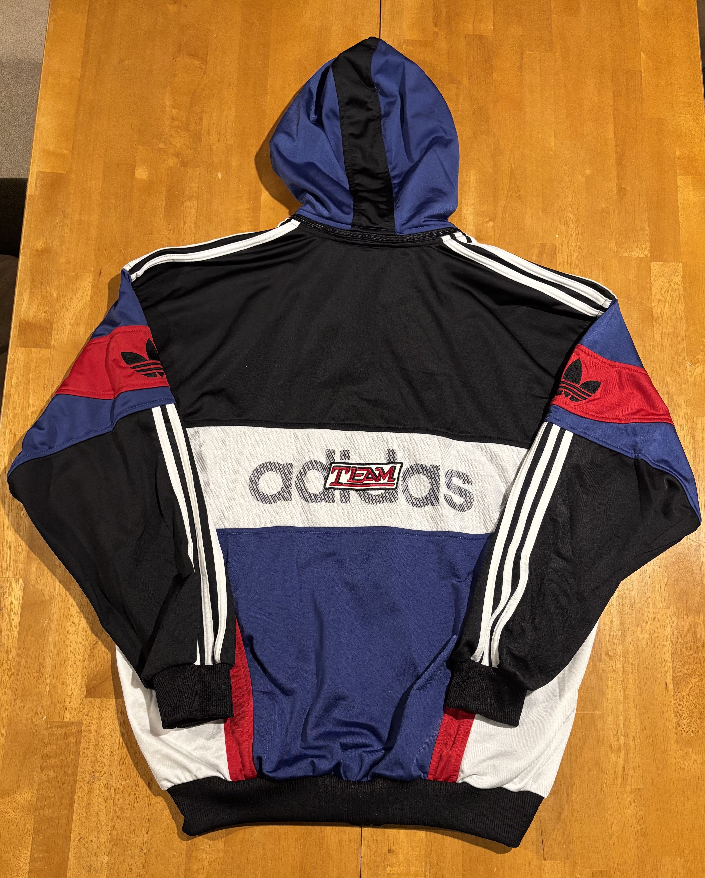 Adidas Vintage Team adidas Windbreaker Jacket Size US XL / EU 56 / 4 - 2 Thumbnail