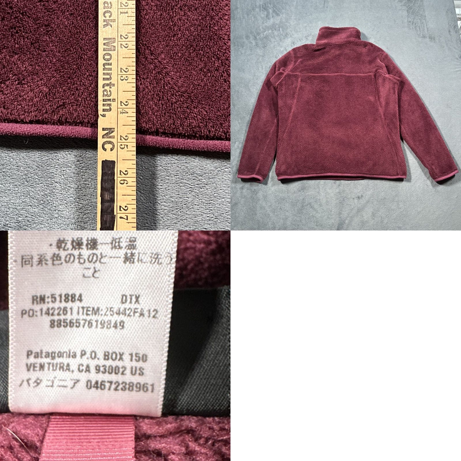 Patagonia Patagonia Jacket Womens Medium Burgundy Re Tool Snap T High Pile Fleece Pullover Size M / US 6-8 / IT 42-44 - 8 Thumbnail