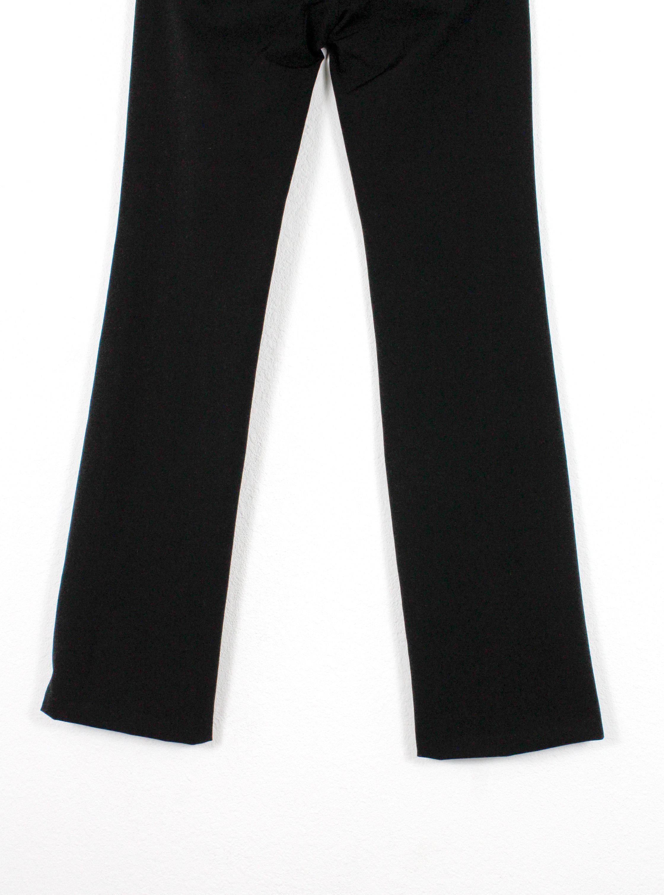 Versace Jeans Couture × Vintage Versace Jeans Couture Elastic Poly/Nylon Flare Pants Y2K Size 26" / US 2 / IT 38 - 6 Thumbnail