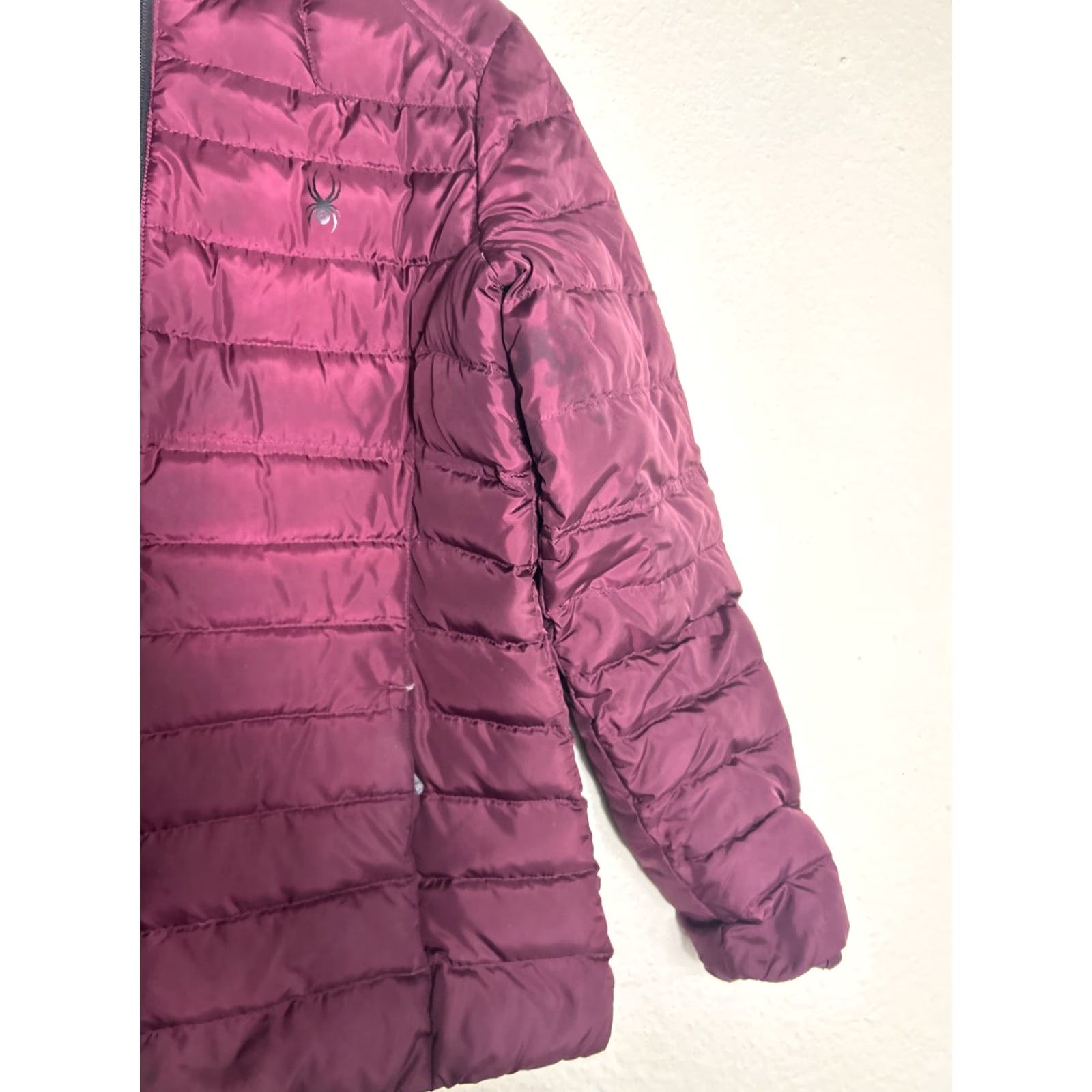 Spyder Spyder Jacket Women Puffer Down Burgundy Full Zip Pockets L Regular Red 162005 Size L / US 10 / IT 46 - 7 Thumbnail