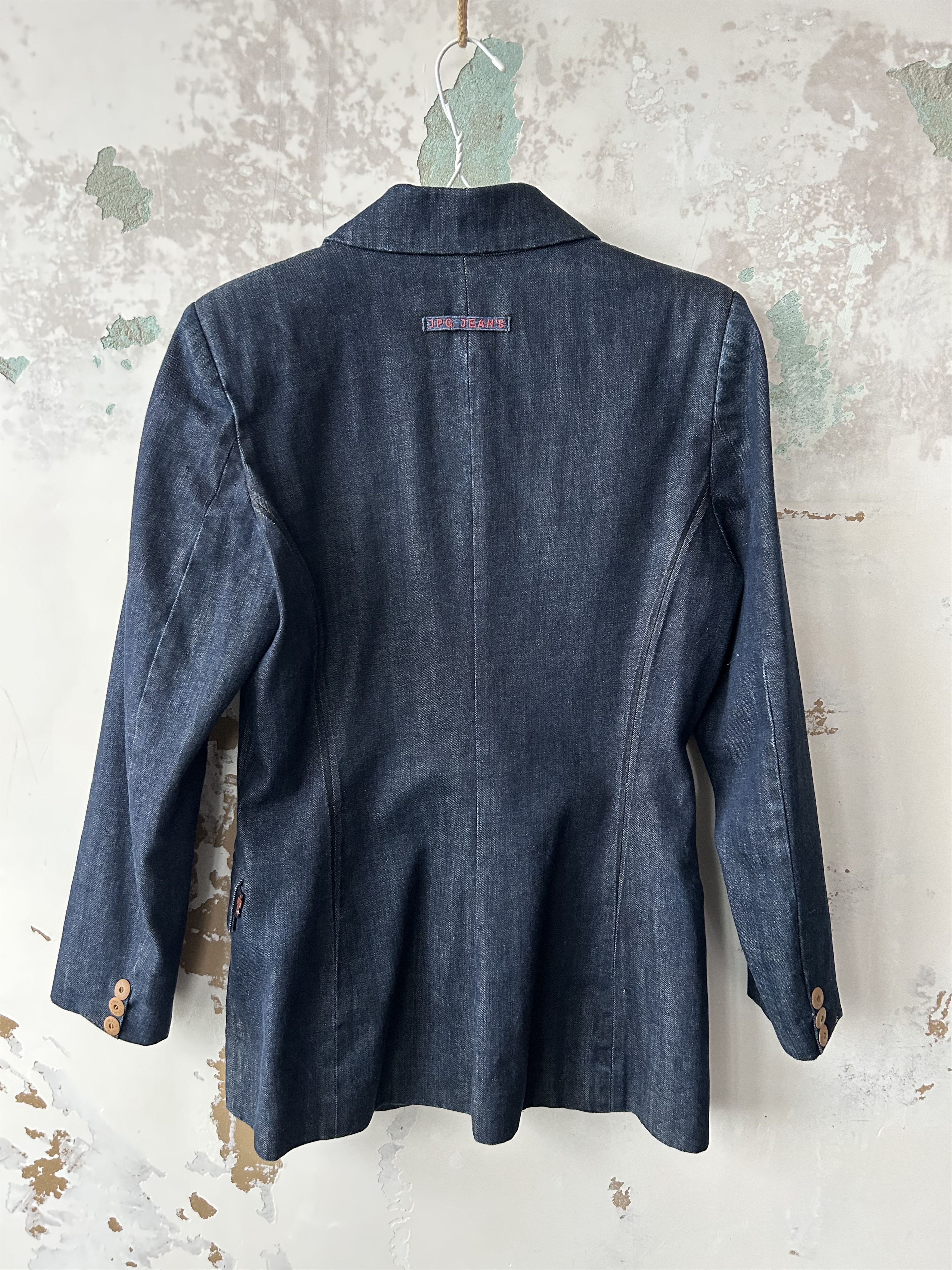 Jean Paul Gaultier Vintage Jean Paul Gaultier JPG Jeans Denim Blazer Size US10 Size M / US 6-8 / IT 42-44 - 7 Thumbnail