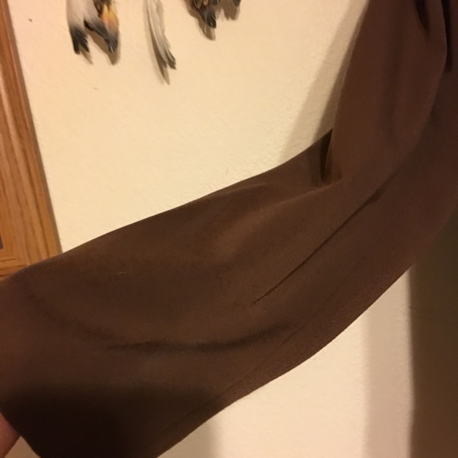 Other Dialogue brown lined jacket snap buttons front Size XL / US 12-14 / IT 48-50 - 3 Thumbnail
