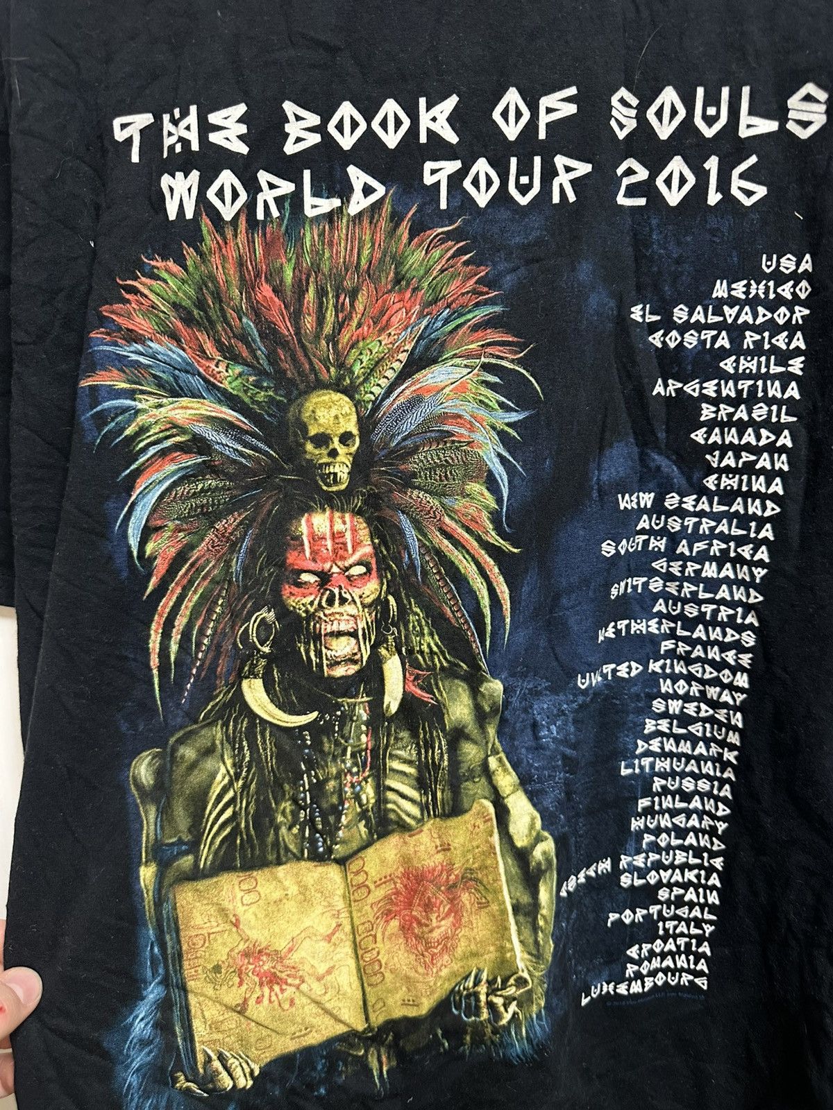 Iron Maiden × Vintage Iron Maiden Shirt Book Of Souls Tour Concert 2016 Licensed Size US XXL / EU 58 / 5 - 9 Thumbnail