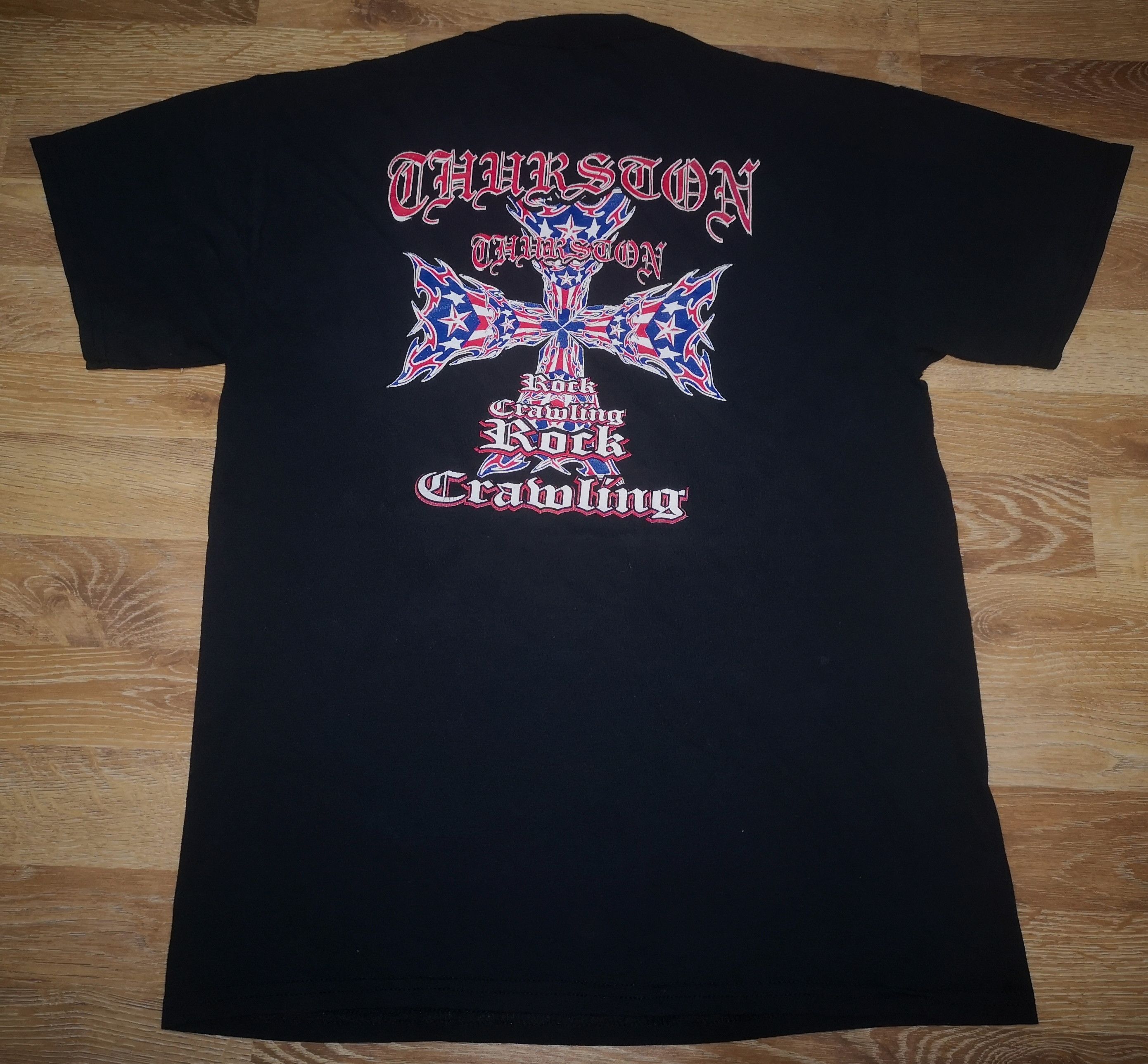 Vintage Vintage Confederate Flag THURSTON Southern Rock Crawling Tee Size US S / EU 44-46 / 1 - 1 Thumbnail