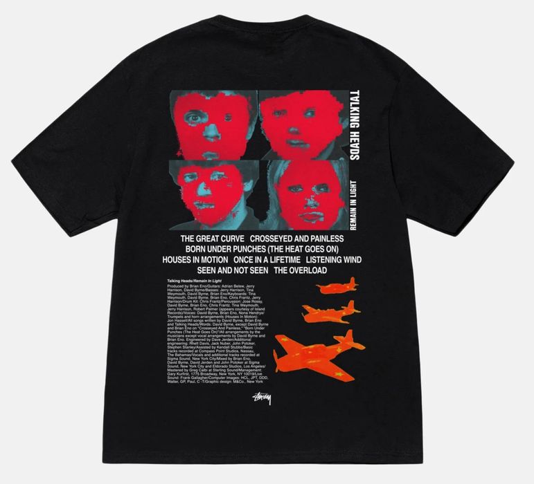 Stussy Stussy x Talking Heads Remain in Light Tee T-Shirt - NWT