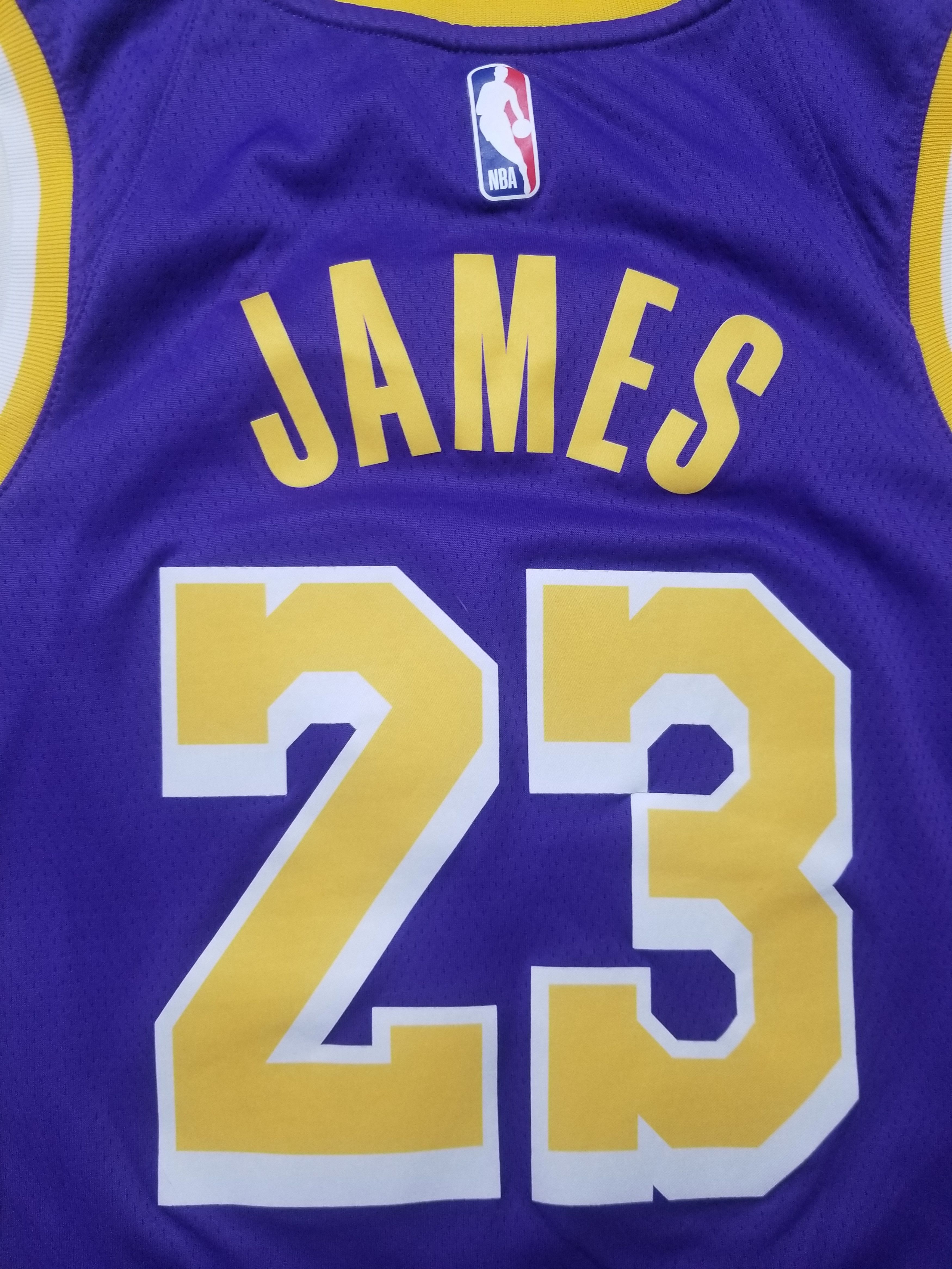 Nike Nike Los Angeles Lakers LeBron James #23 Swingman NBA Jersey Size US M / EU 48-50 / 2 - 6 Thumbnail