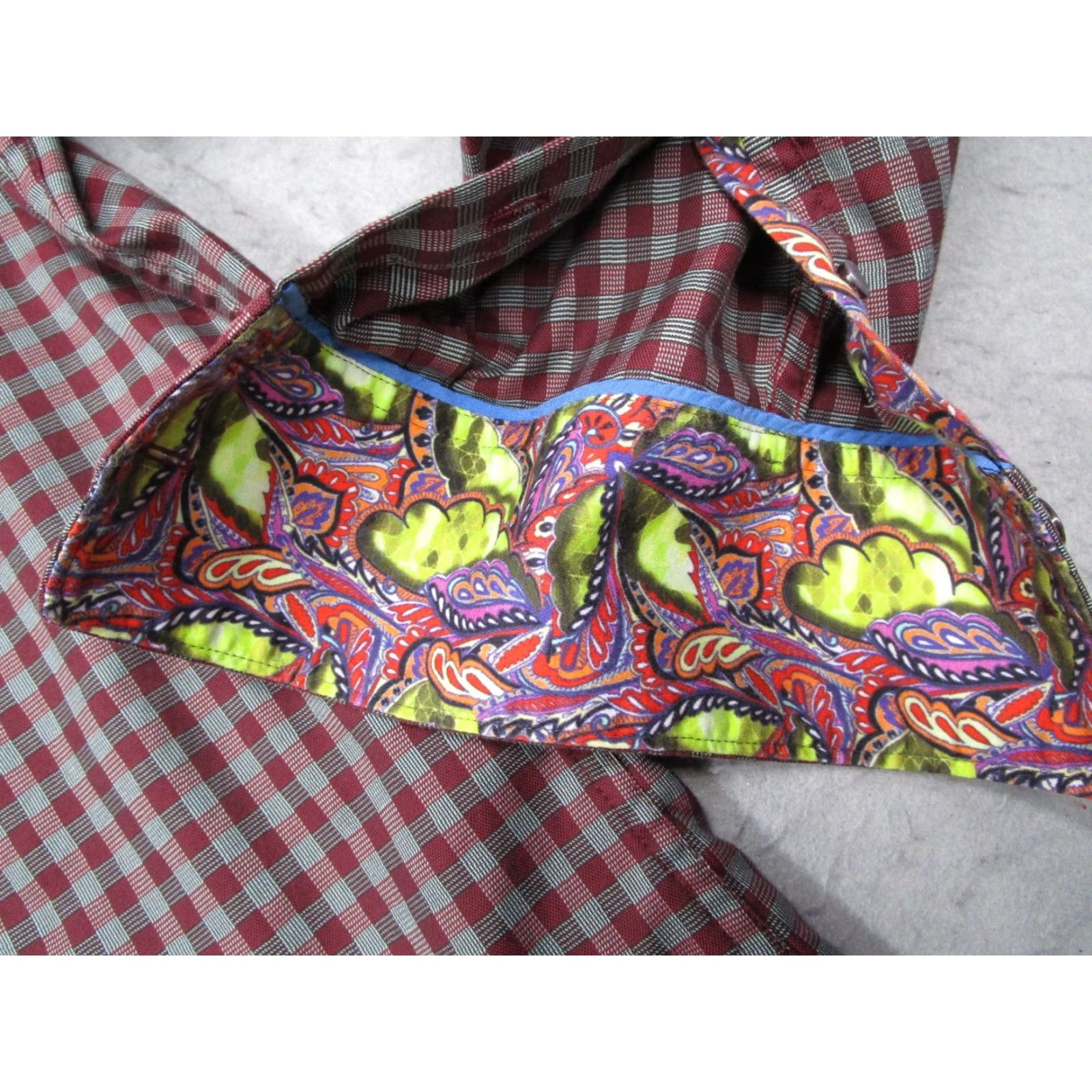 Robert Graham VINTAGE Robert Graham Dress Shirt Mens Large Long Sleeve Button Up Red Check Classic Cotton Modal Designer Casual Size US L / EU 52-54 / 3 - 5 Thumbnail