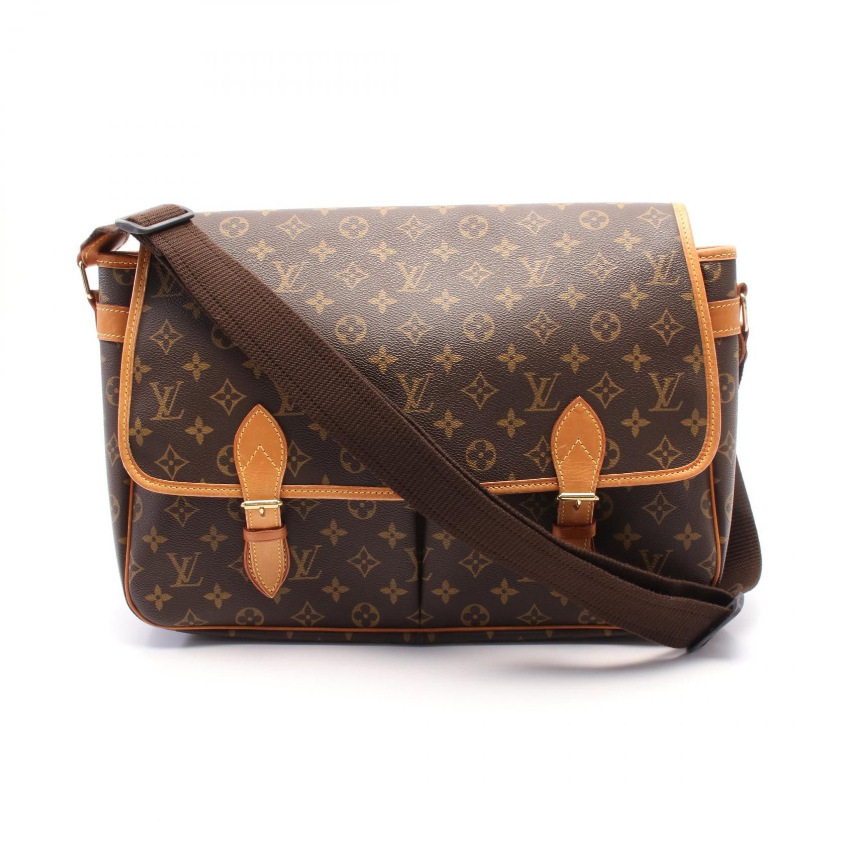 Louis Vuitton Louis Vuitton Gibeciere Gm Monogram Shoulder Bag Canvas Shoulder Bag M42246 in Brown, Women's