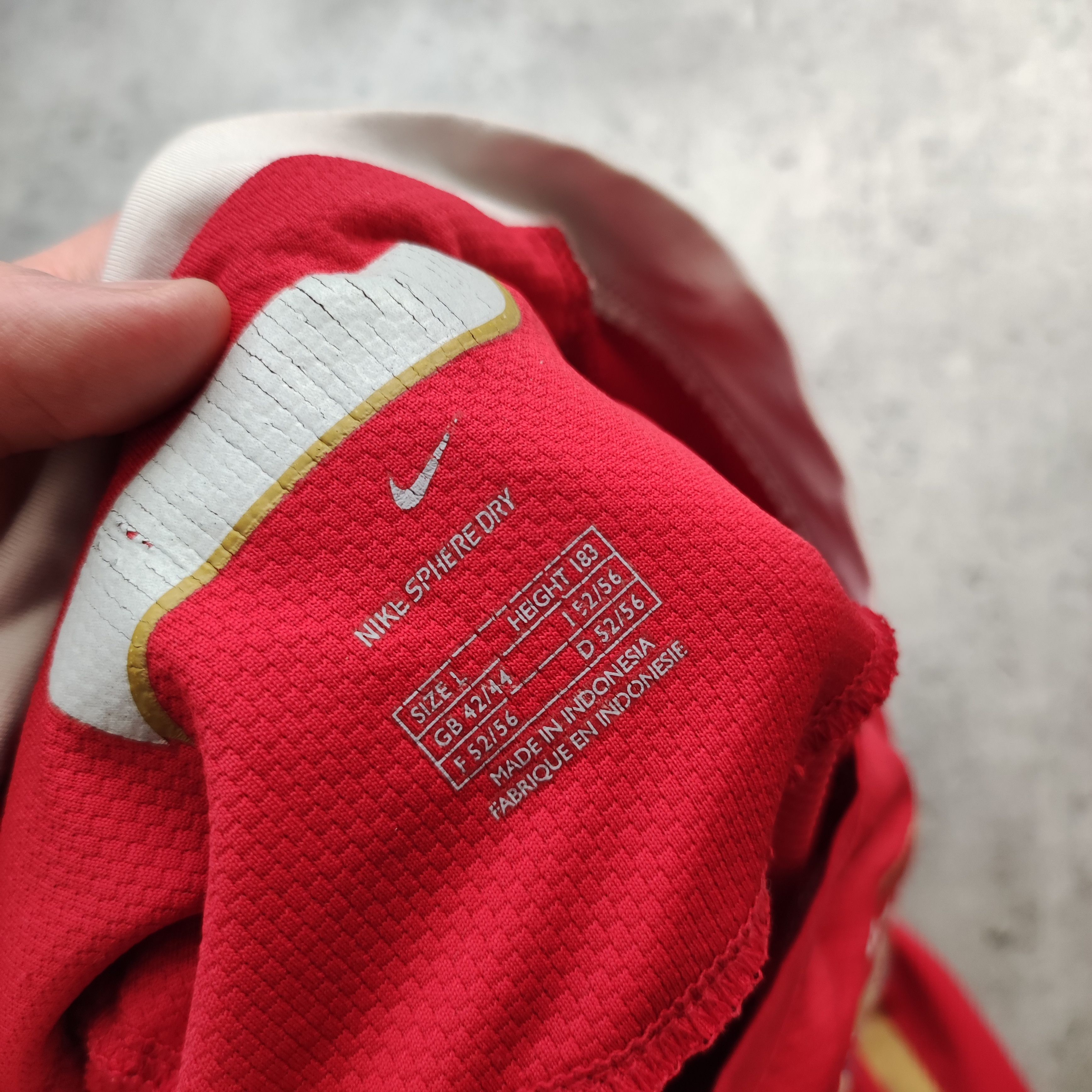 Nike × Vintage RARE 2009 Nike x Arsenal London Football Home Jersey Size US L / EU 52-54 / 3 - 7 Thumbnail